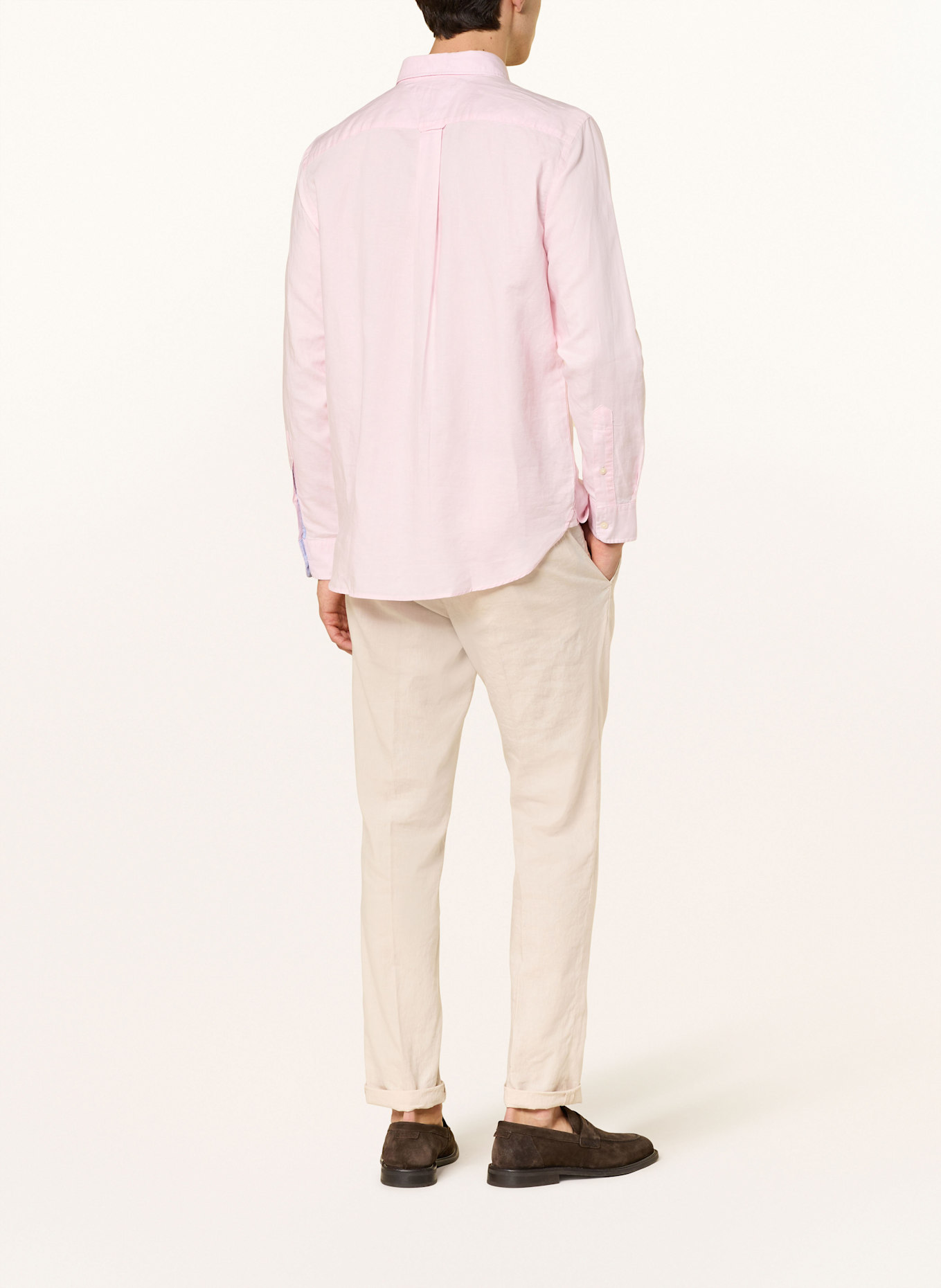 TOMMY HILFIGER Hemd Comfort Fit mit Leinen: HELLROSA
