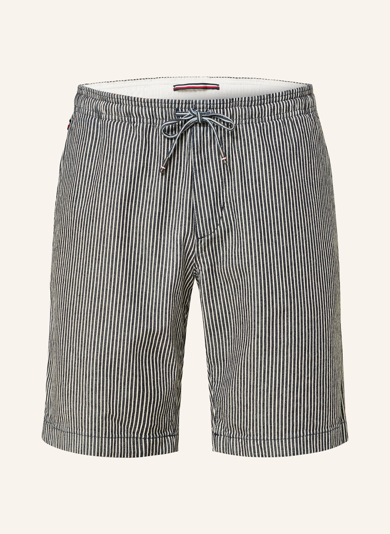 TOMMY HILFIGER Shorts HARLEM: WEISS/ DUNKELBLAU