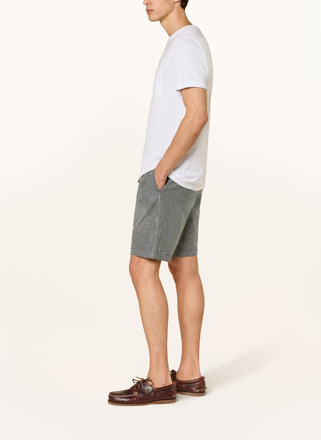 TOMMY HILFIGER Shorts HARLEM: WEISS/ DUNKELBLAU