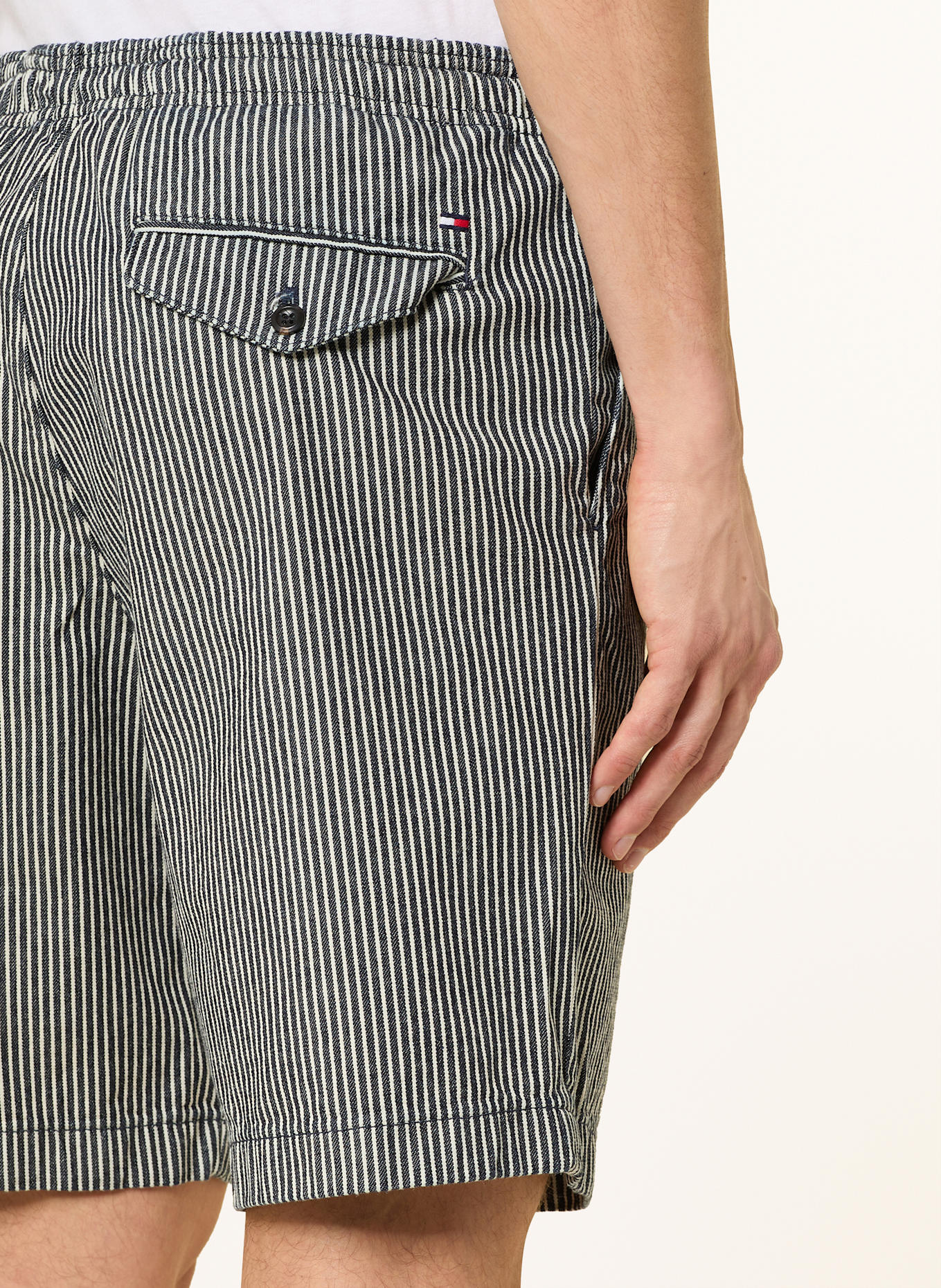 TOMMY HILFIGER Shorts HARLEM: WEISS/ DUNKELBLAU