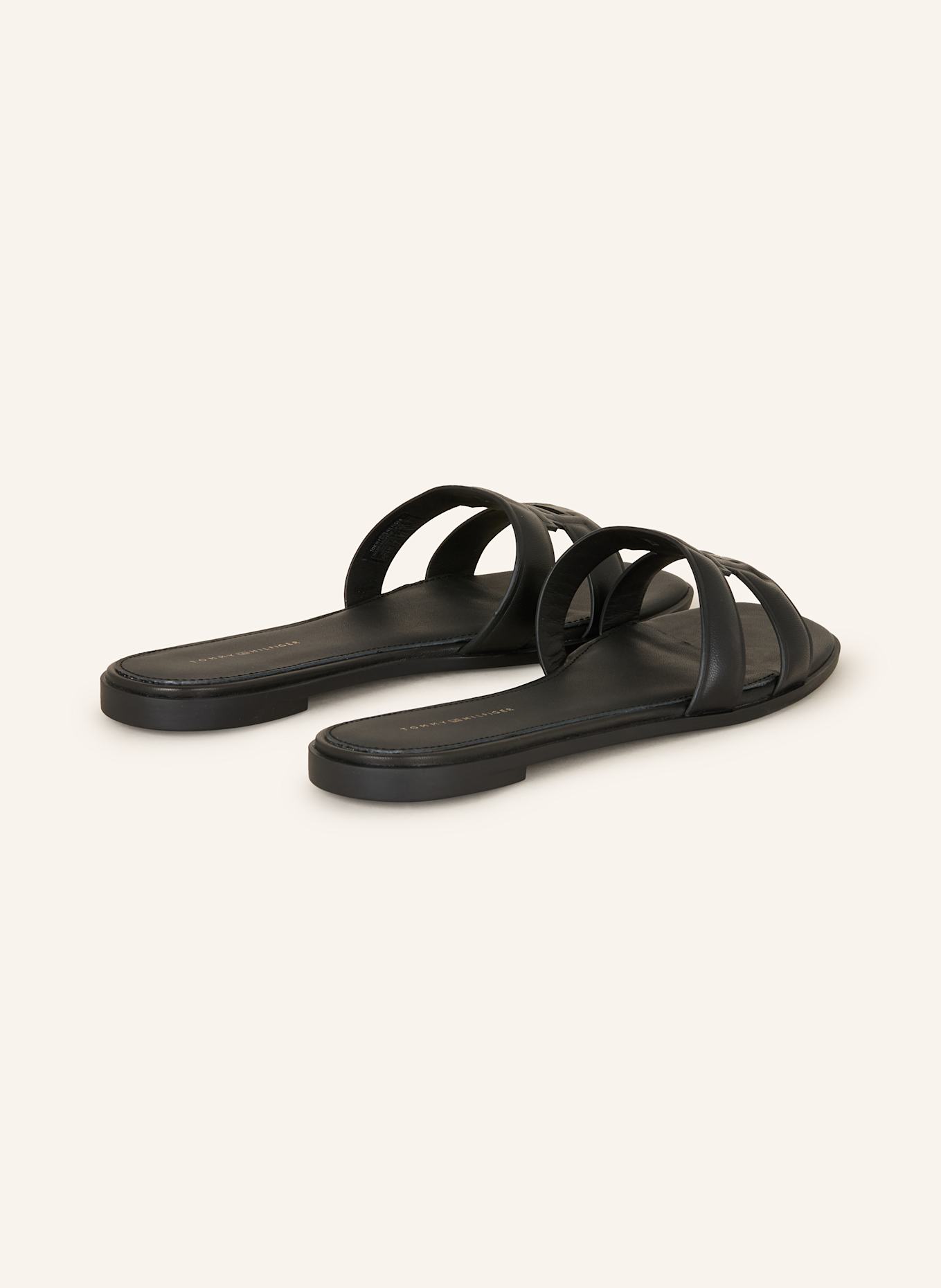 TOMMY HILFIGER mules: NOIR