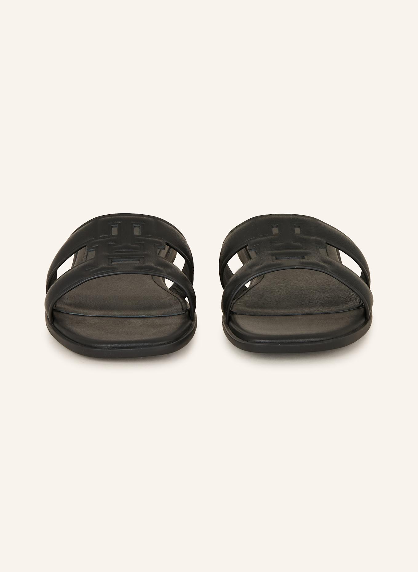 TOMMY HILFIGER mules: NOIR
