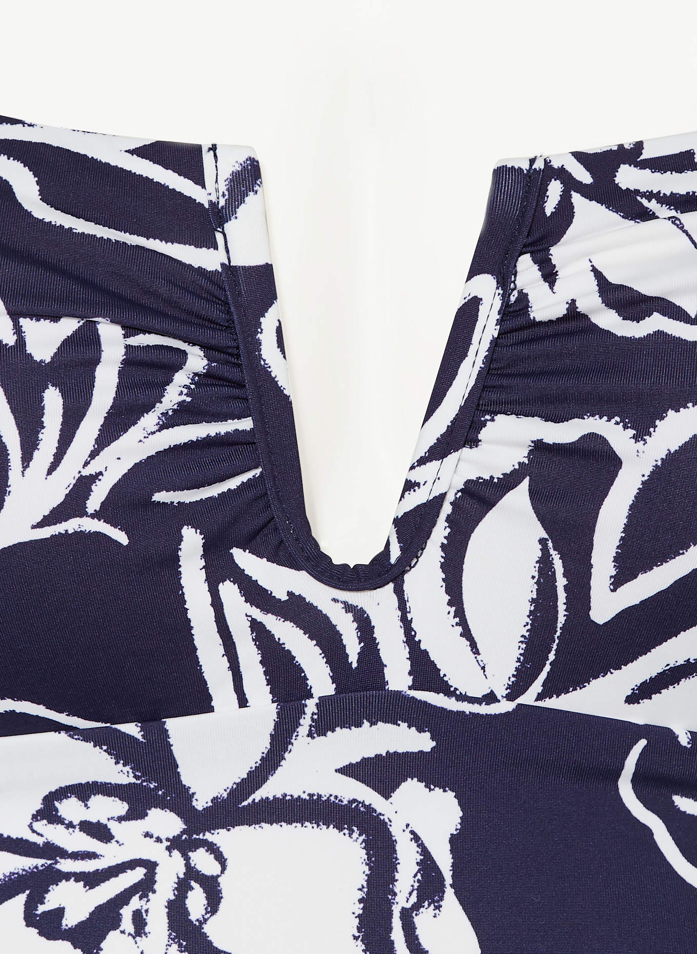 LAUREN RALPH LAUREN Badeanzug ALLORA FLORAL: DUNKELBLAU/ WEISS