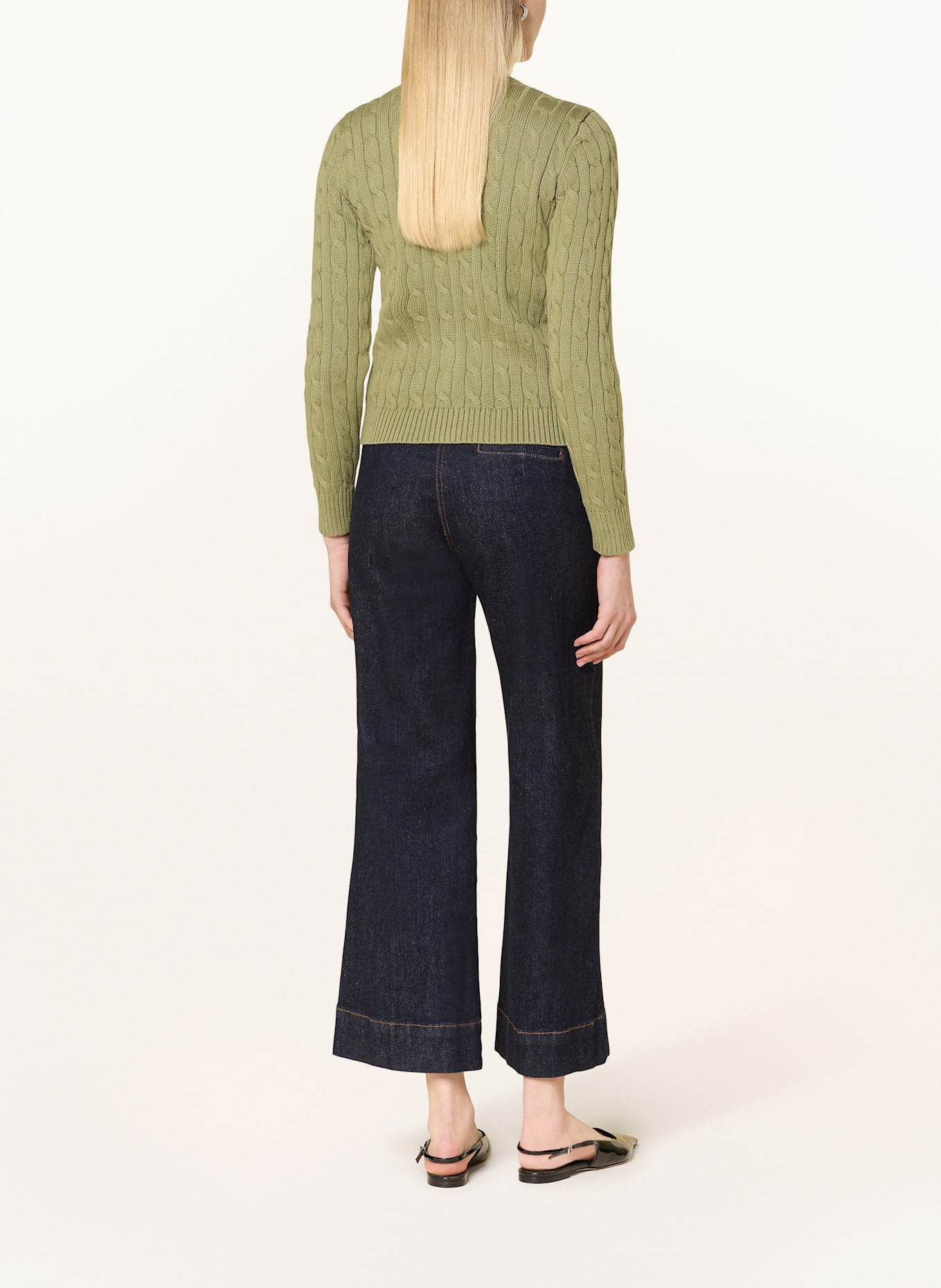 LAUREN RALPH LAUREN Strickjacke: KHAKI