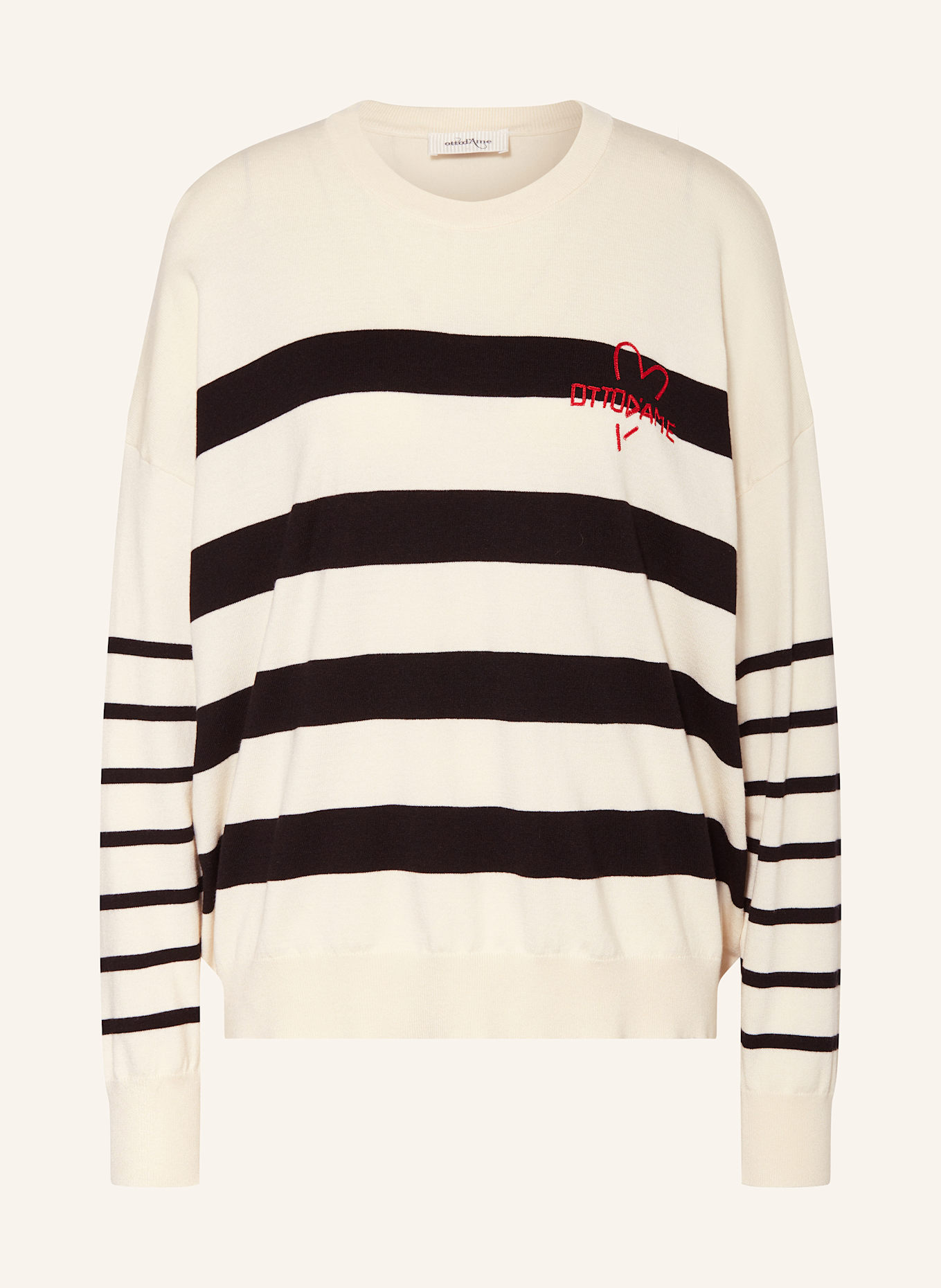 ottod'ame Sweater: ECRU / BLACK