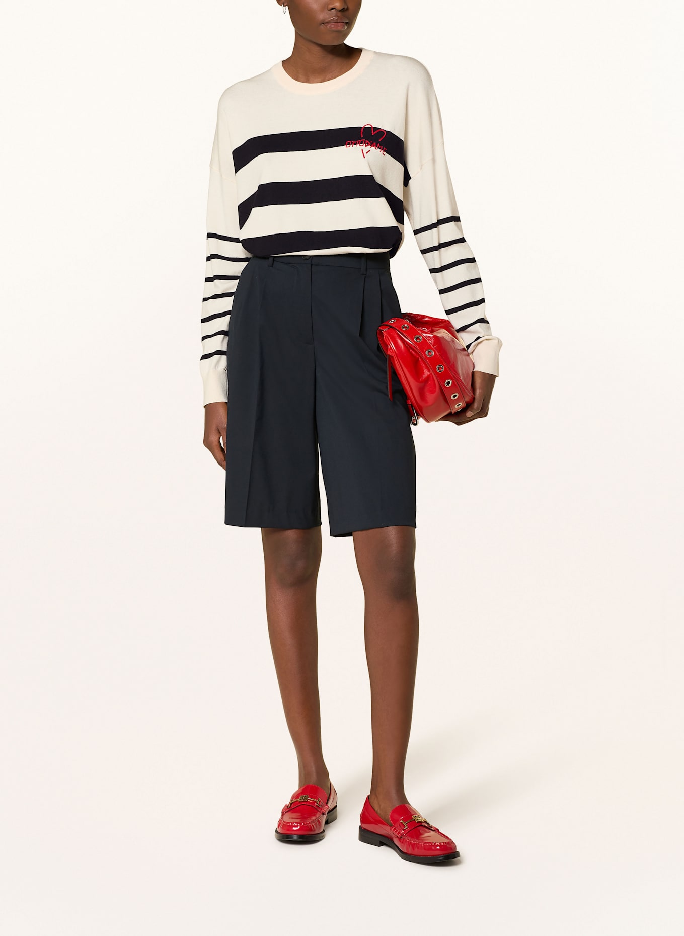 ottod'ame Sweater: ECRU / BLACK