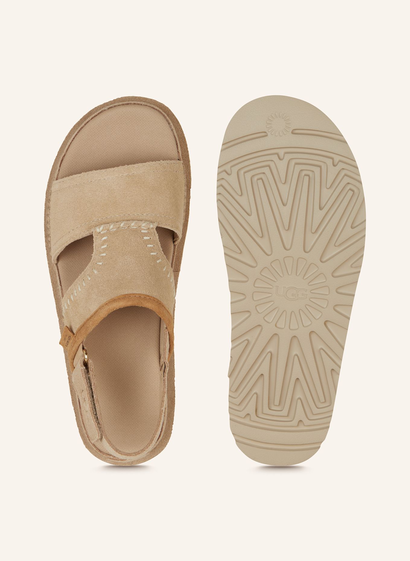 UGG Platform sandals W GOLDENSTAR REGENERATE, Color: BEIGE (Image 5)
