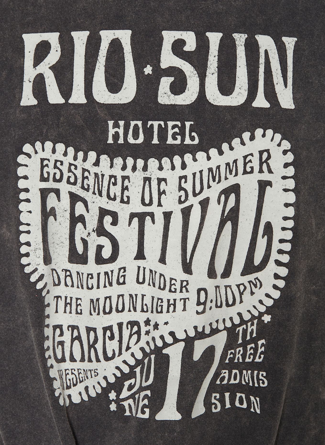 GARCIA Tričko: TMAVĚ ŠEDÁ