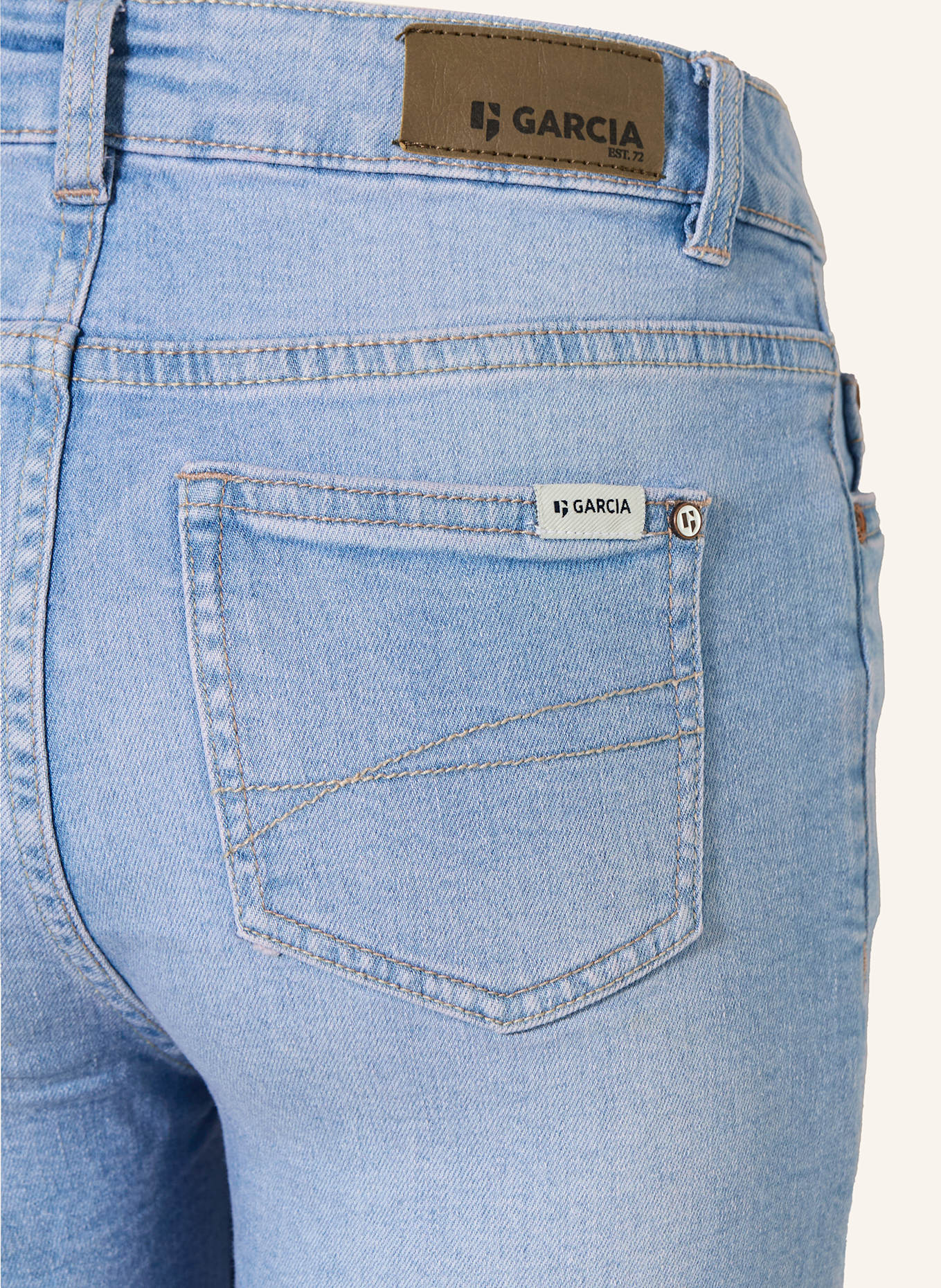 GARCIA Džínové šortky Slim Fit: 5198 bleached