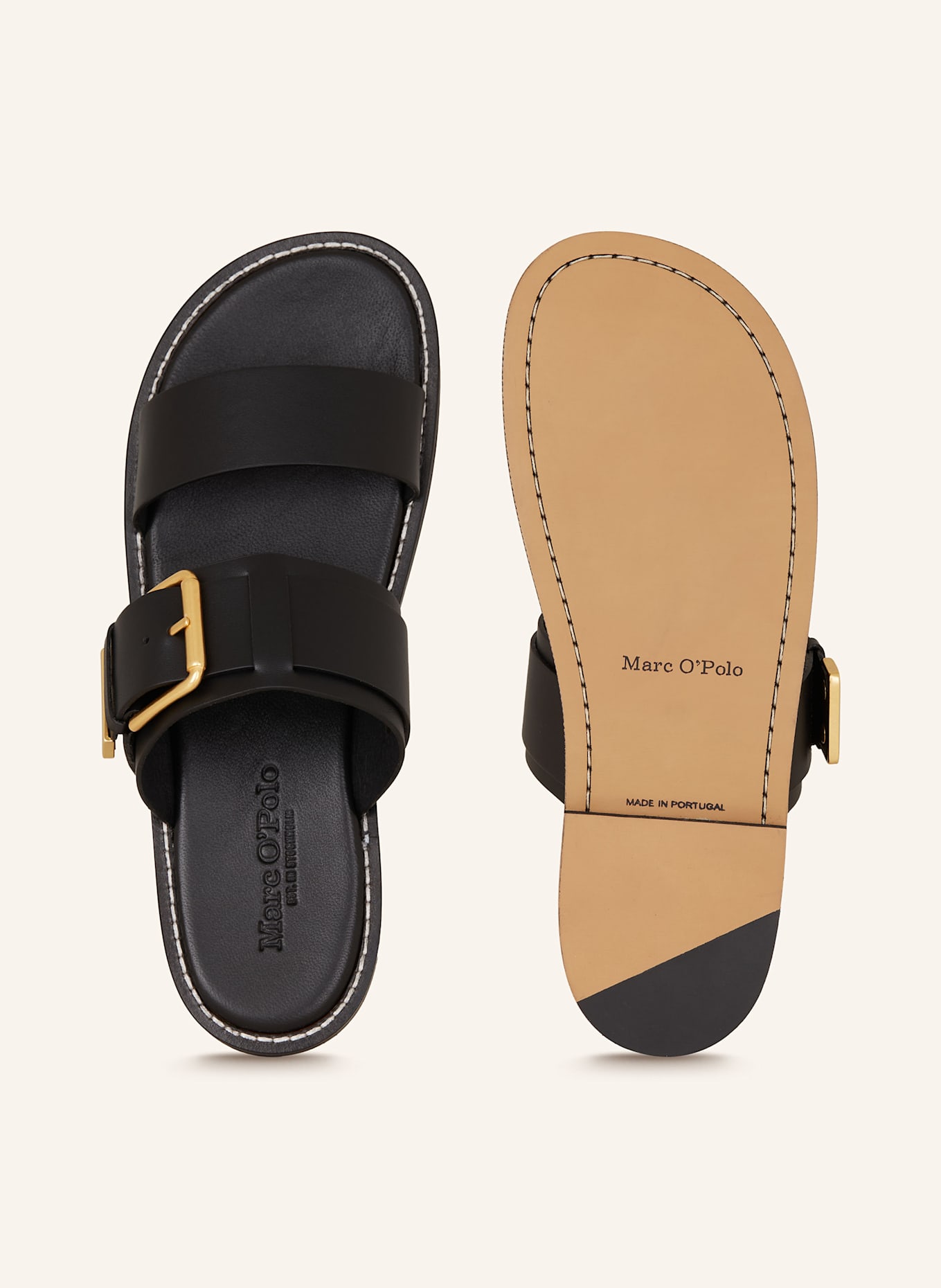 Marc O'Polo Pantoletten STINA 1A: SCHWARZ