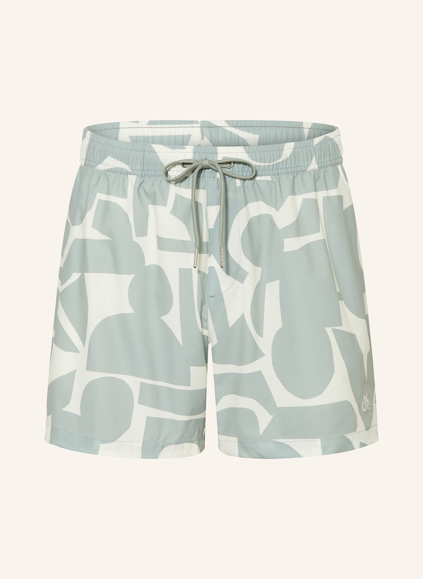 Marc O'Polo Kąpielówki bokserki: JASNOZIELONY / BIAŁY