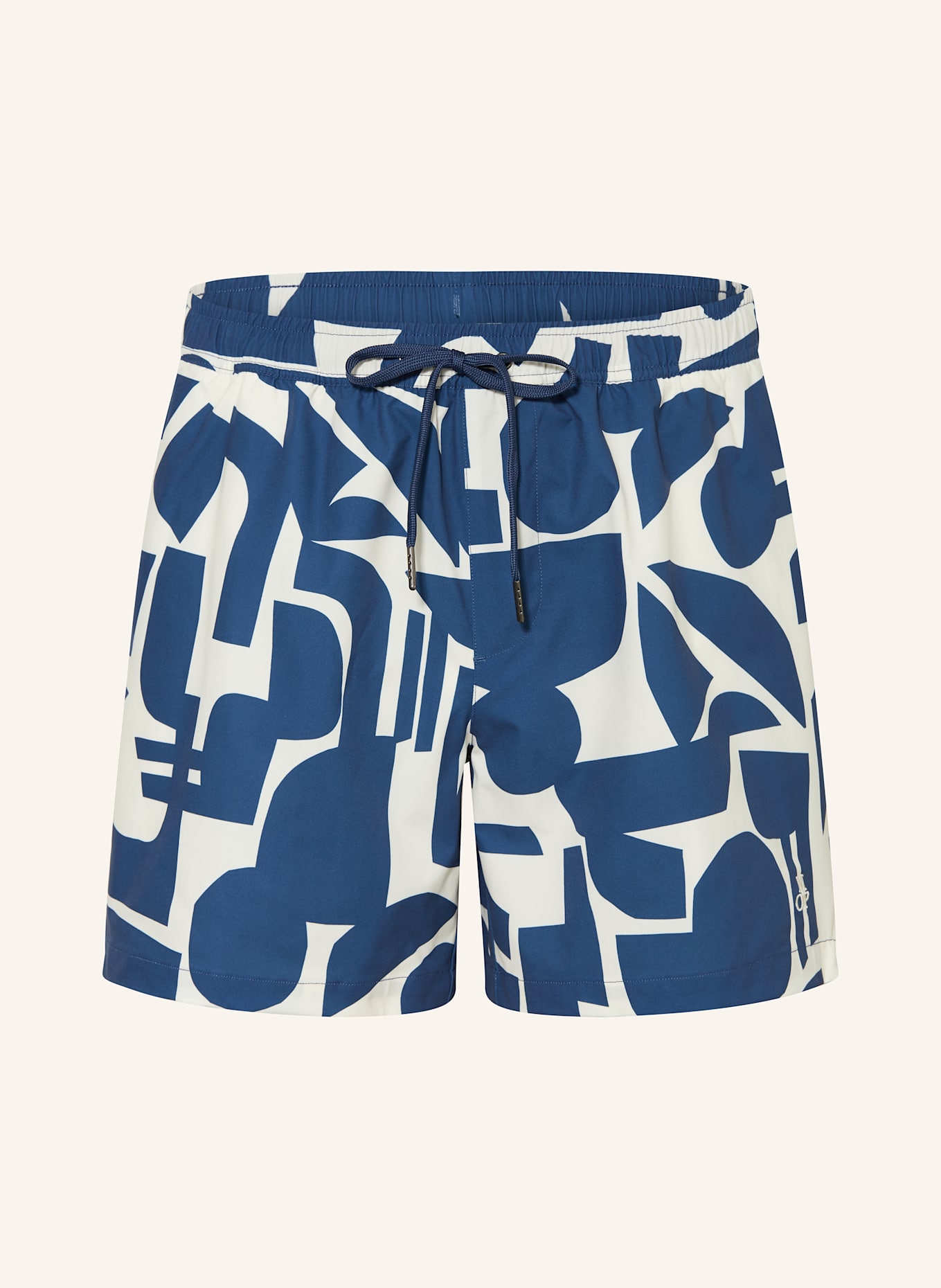 Marc O'Polo Swim Shorts: DARK BLUE / WHITE