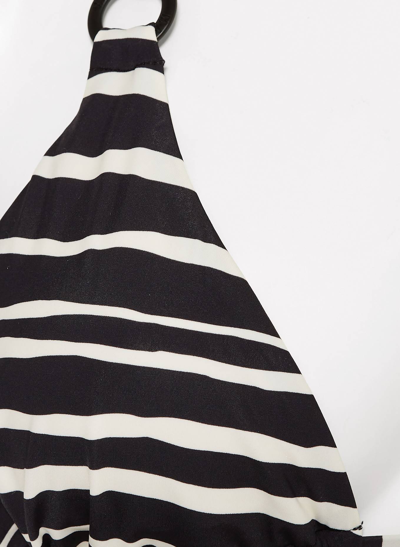 Marc O'Polo Triangle bikini top: BLACK / ECRU