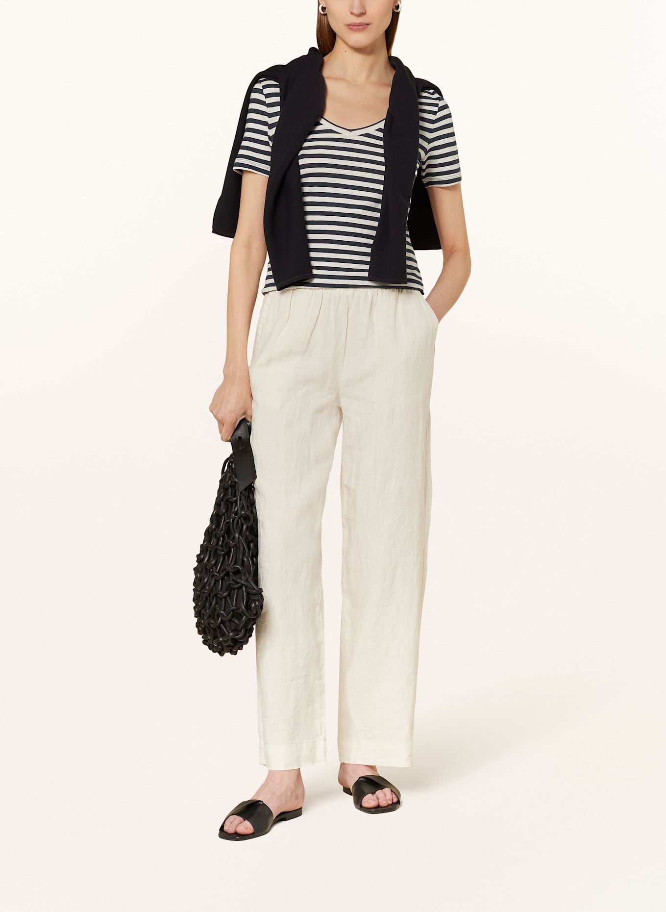 Marc O'Polo Tričko: REŽNÁ / TMAVĚ MODRÁ