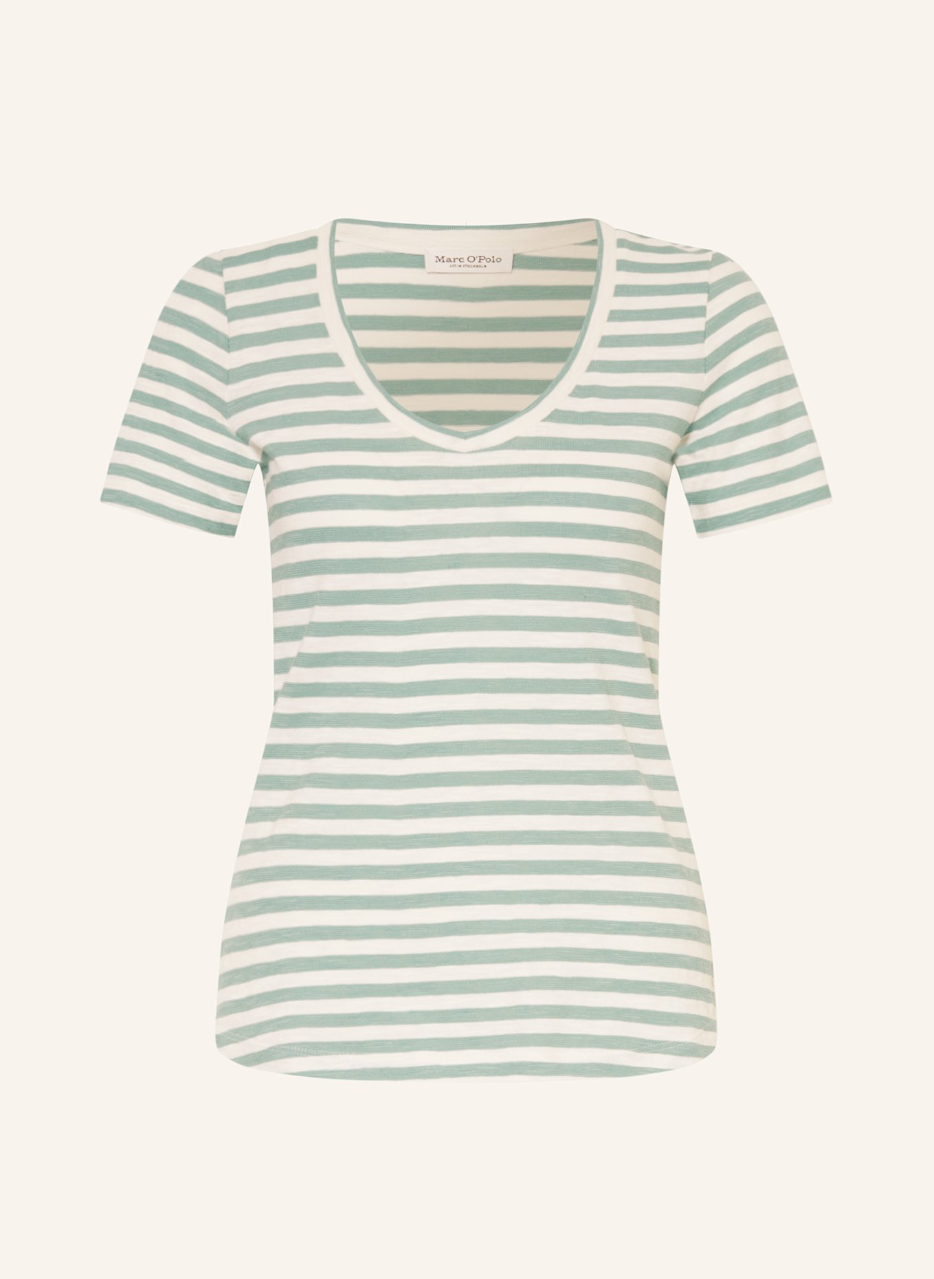 Marc O'Polo T-shirt: ECRU / MINT