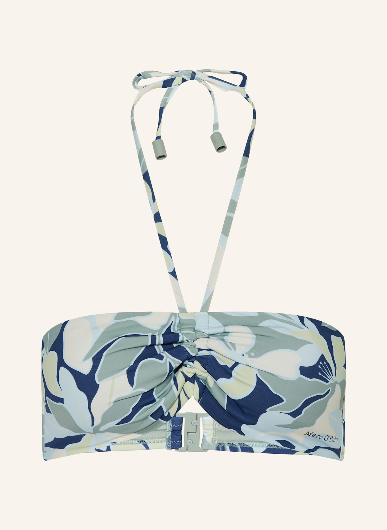 Marc O'Polo Bandeau-Bikini-Top: BLAU/ MINT/ HELLGELB