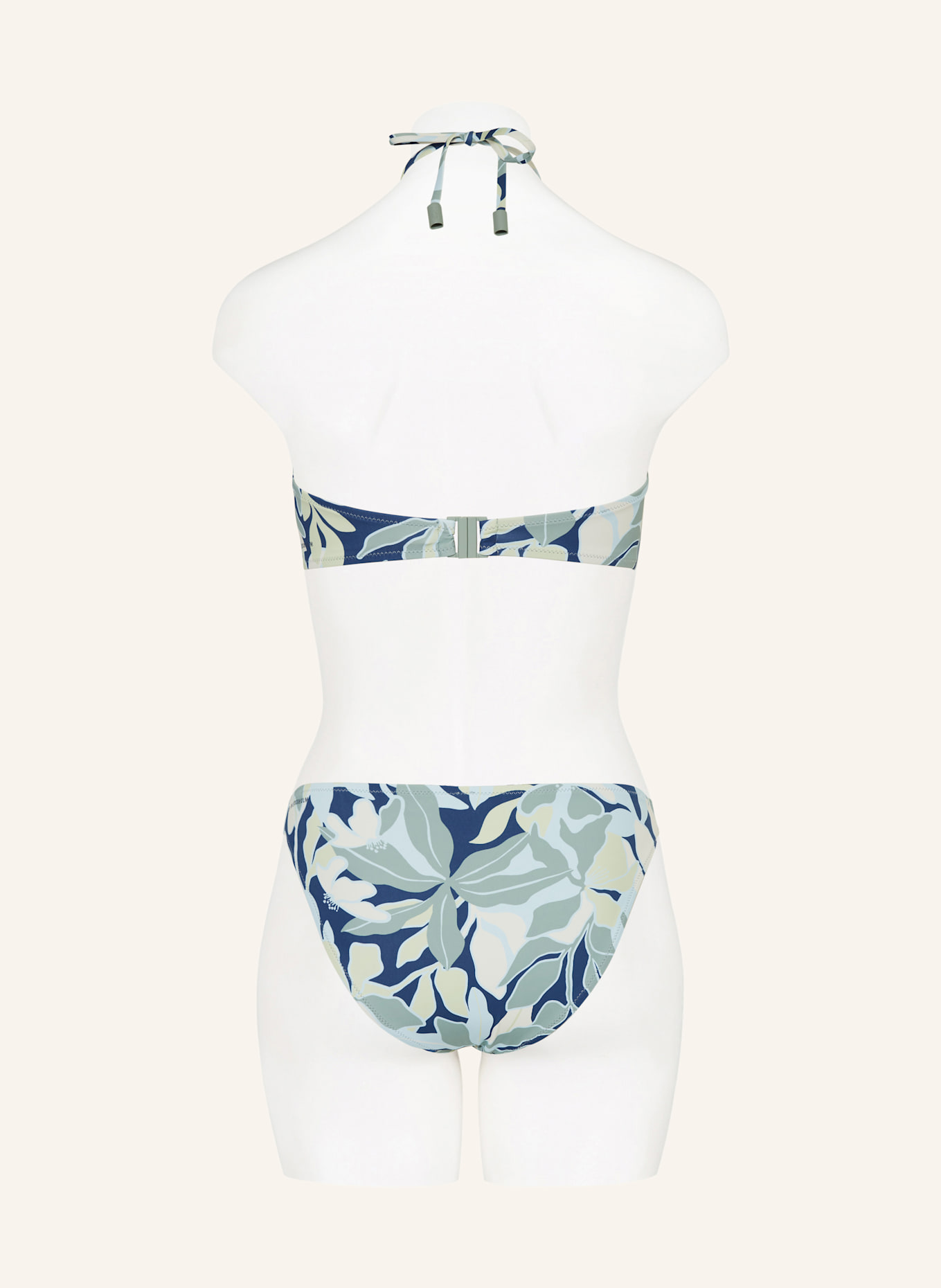 Marc O'Polo Bandeau-Bikini-Top: BLAU/ MINT/ HELLGELB