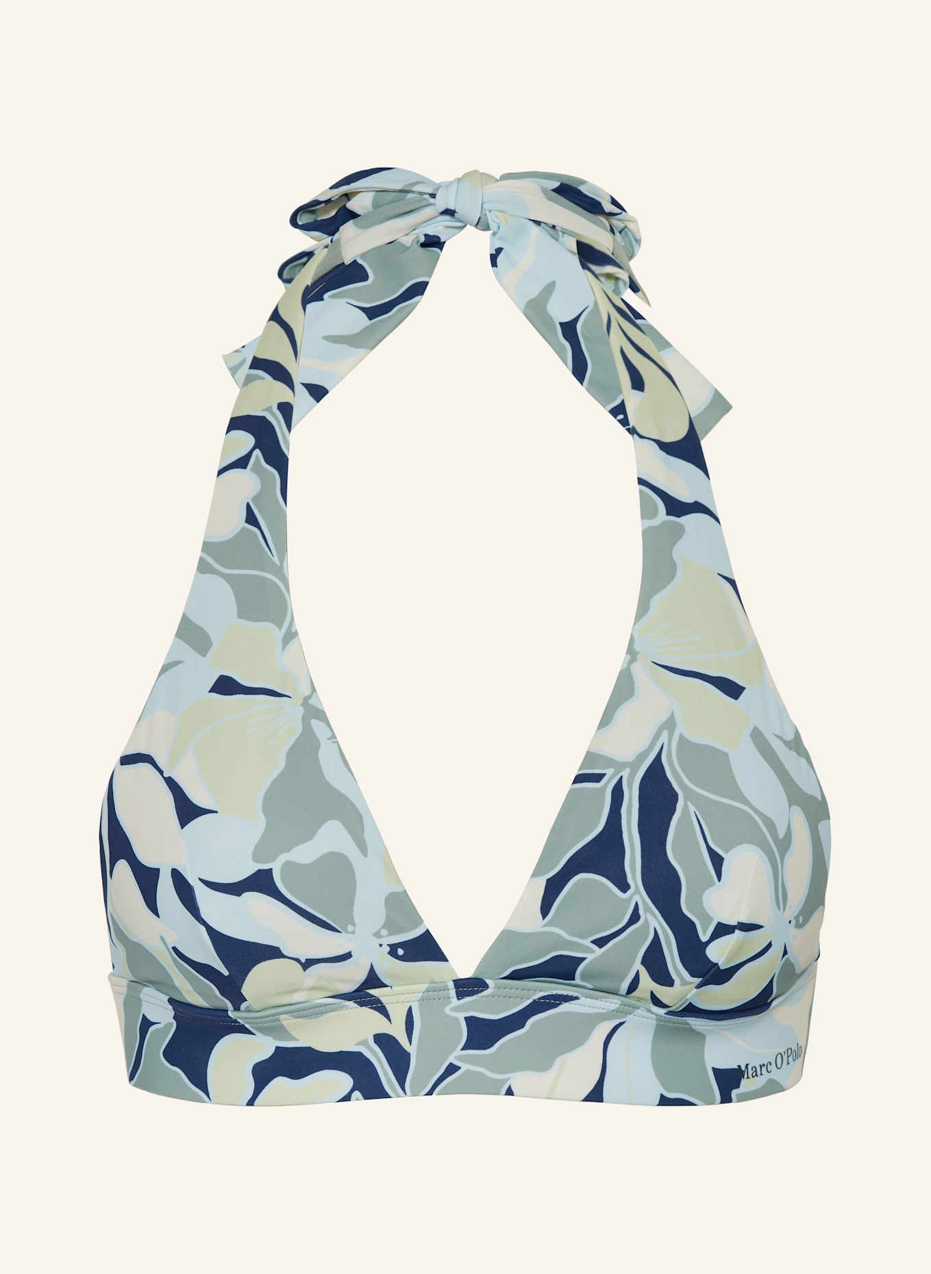 Marc O'Polo Neckholder-Bikini-Top: GRÜN/ MINT/ HELLGELB