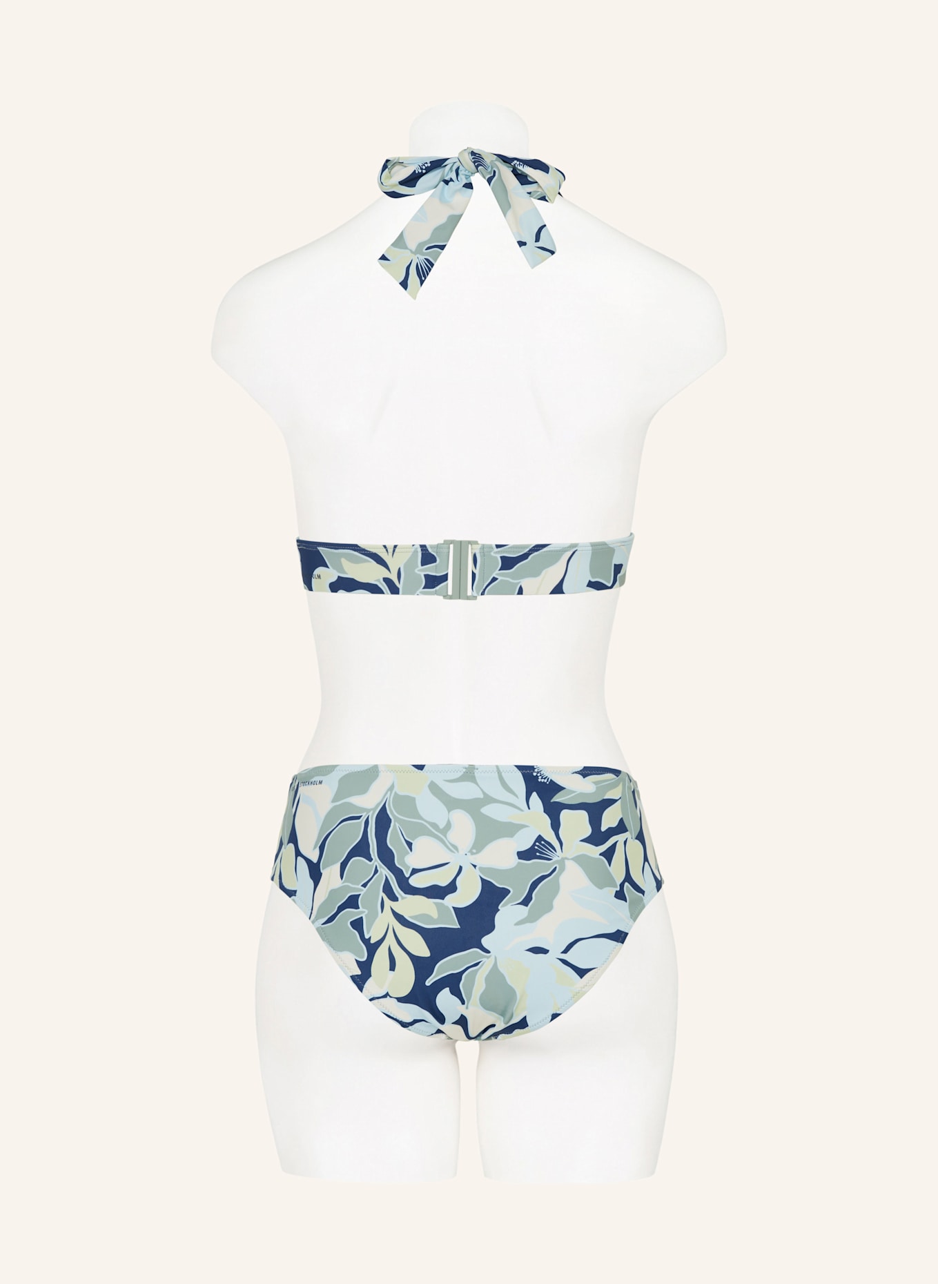 Marc O'Polo Neckholder-Bikini-Top: GRÜN/ MINT/ HELLGELB