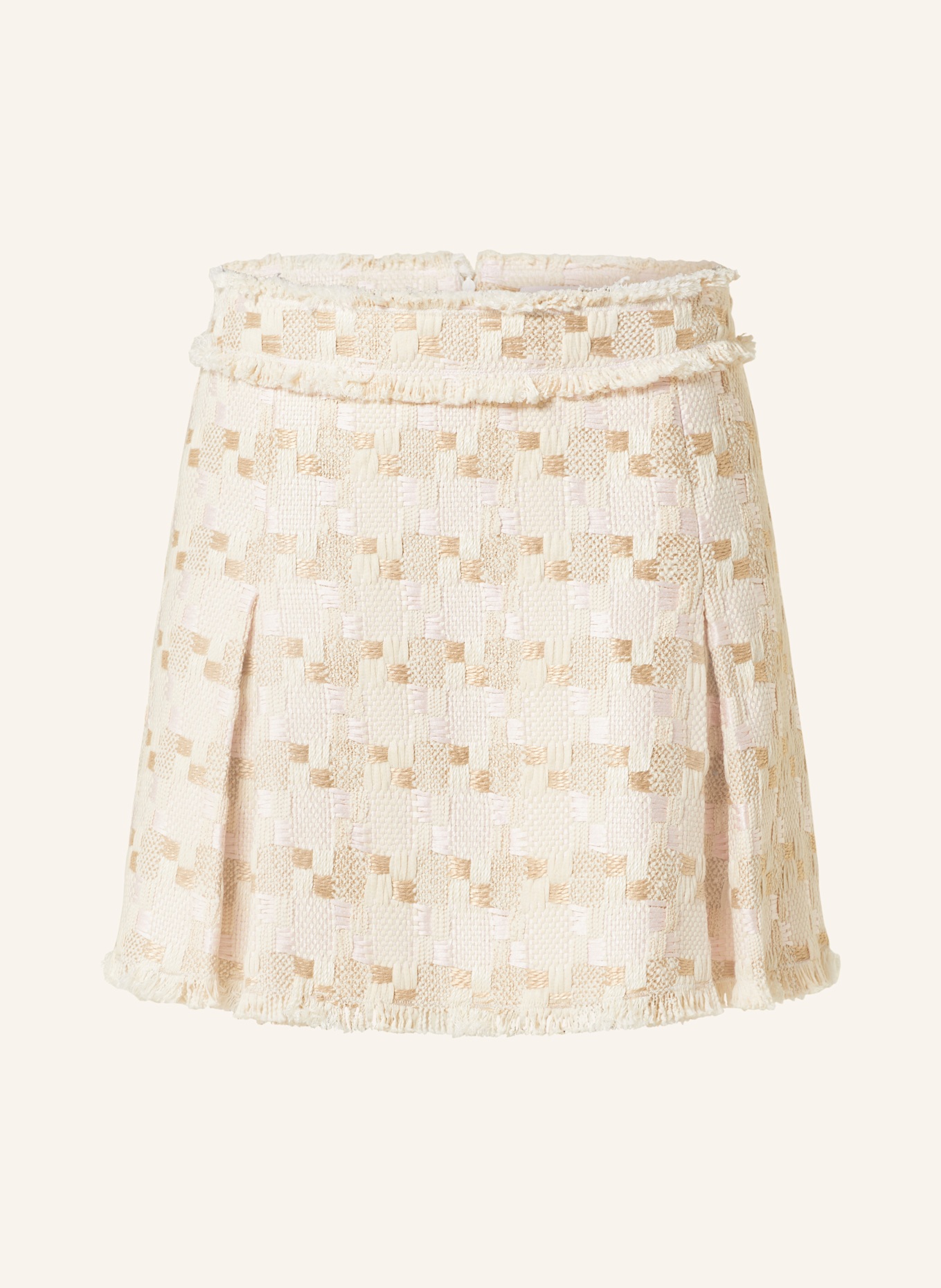 NVSCO Jupe bouclée: CRÈME / BEIGE / ROSE CLAIR
