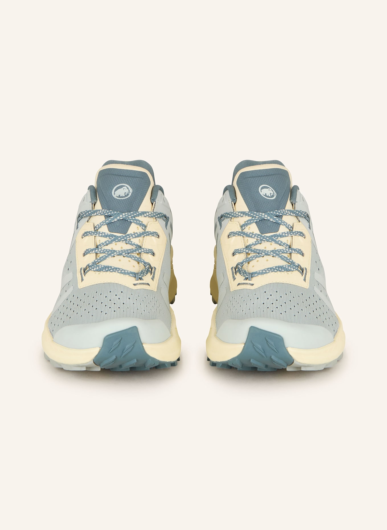 MAMMUT Wanderschuhe SAENTIS TR LOW: BLAUGRAU/ CREME/ PETROL