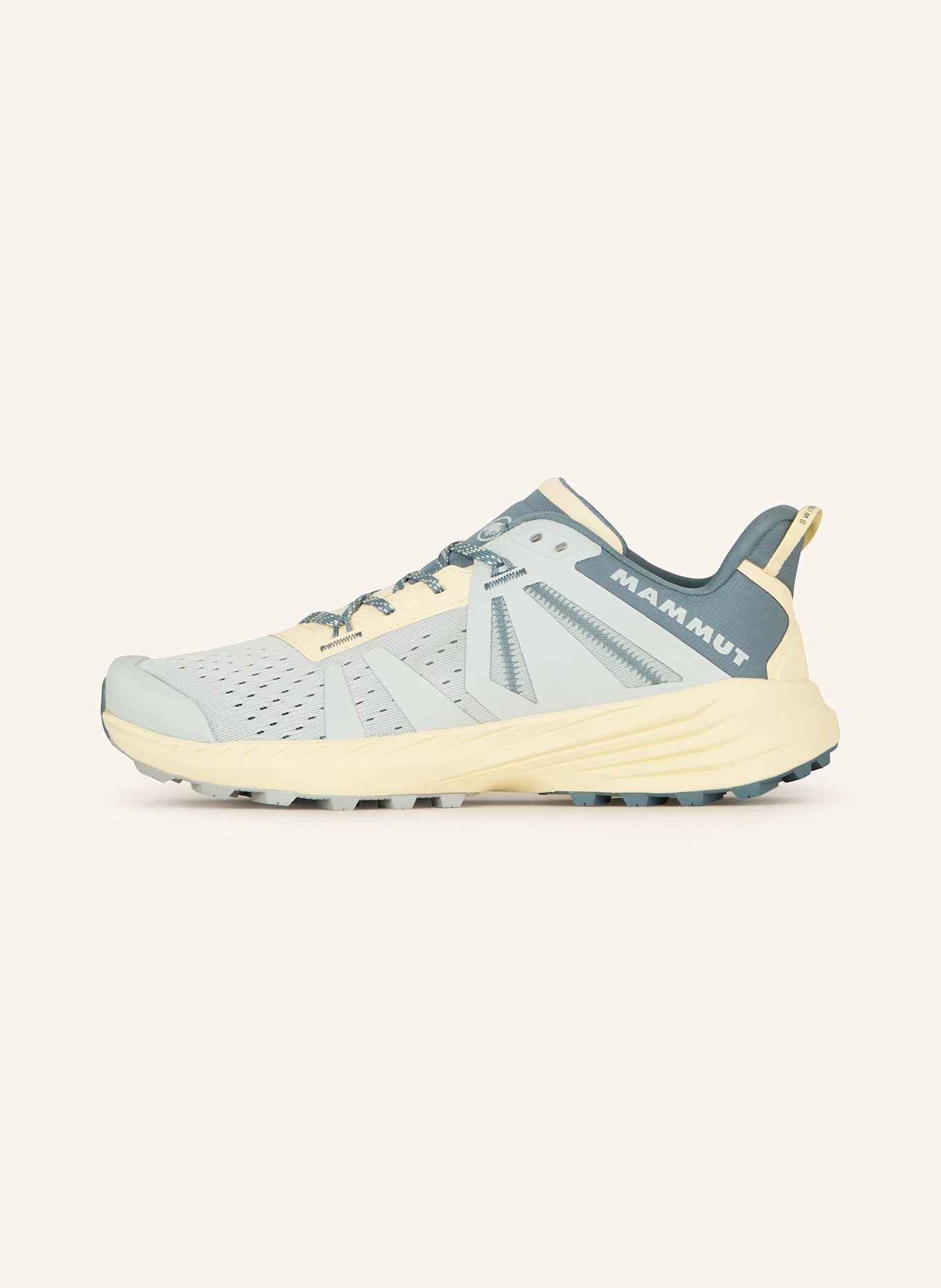 MAMMUT Wanderschuhe SAENTIS TR LOW: BLAUGRAU/ CREME/ PETROL