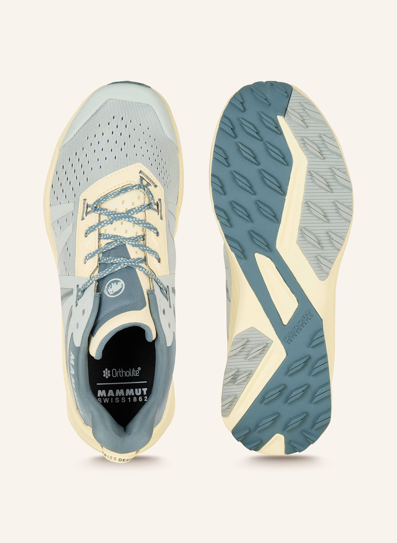 MAMMUT Wanderschuhe SAENTIS TR LOW: BLAUGRAU/ CREME/ PETROL