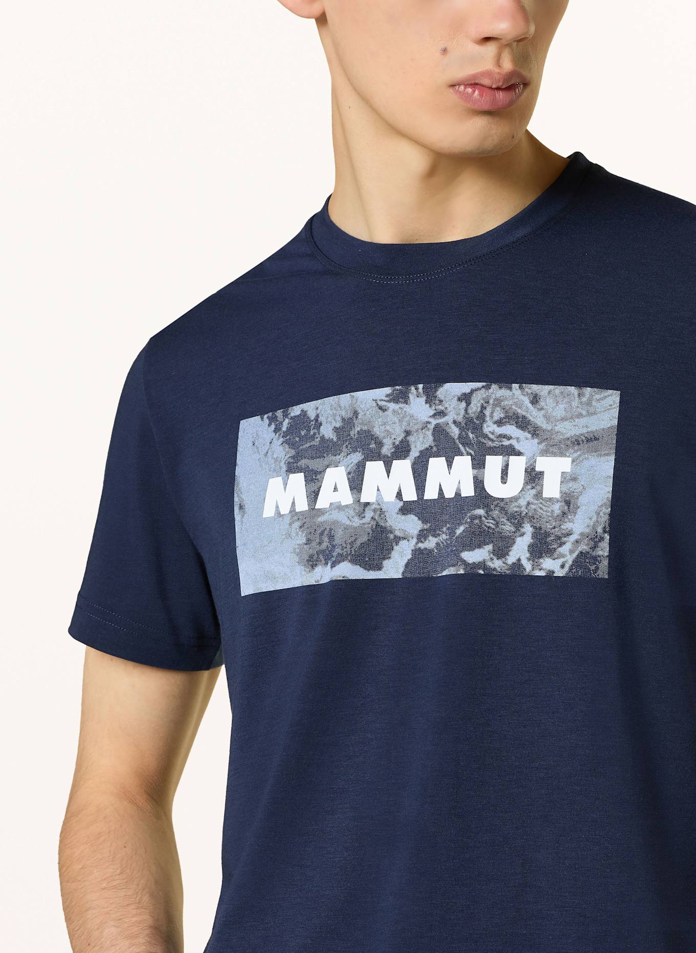 MAMMUT Tričko TROVAT: TMAVĚ MODRÁ