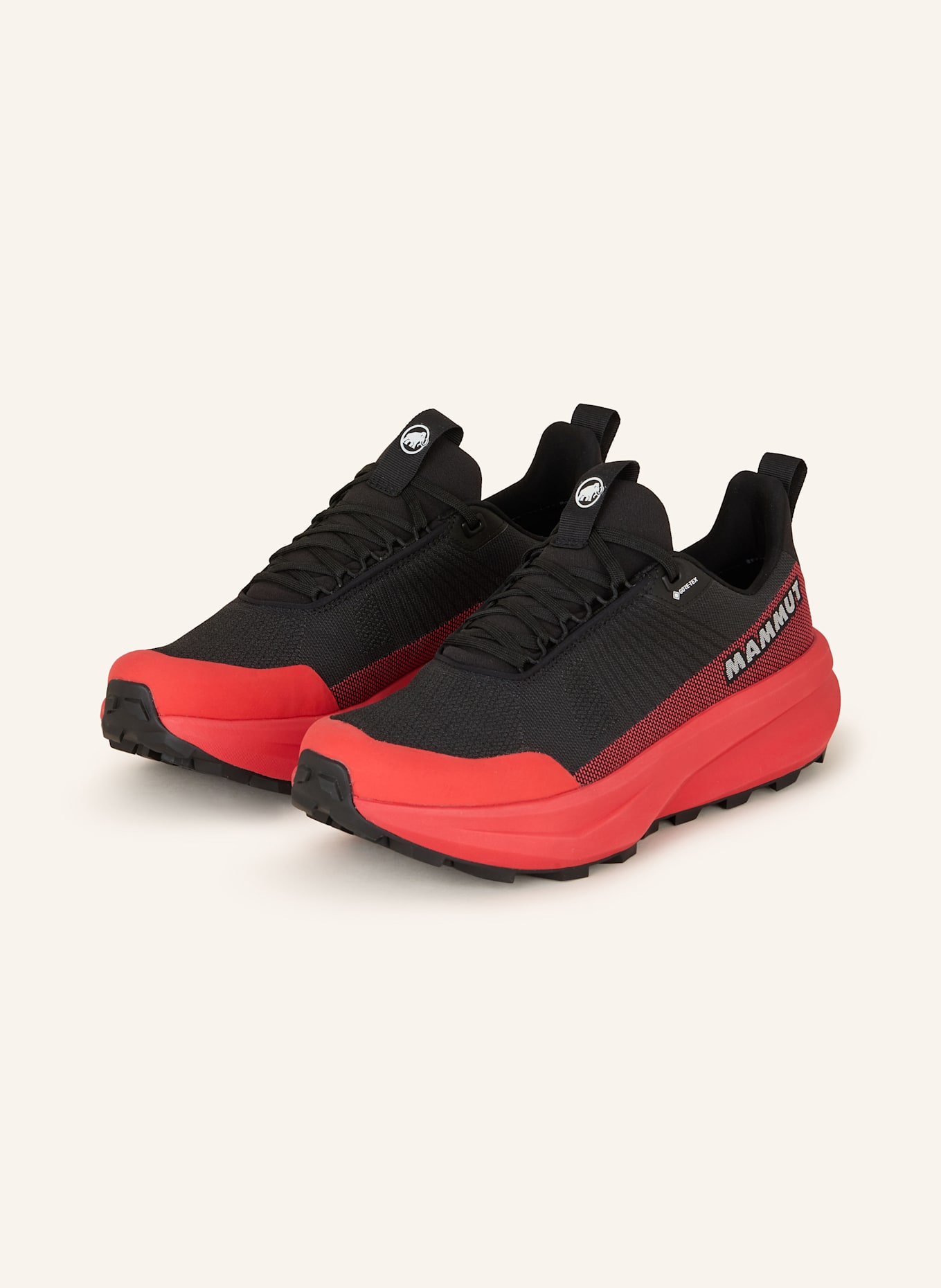 MAMMUT Turistické boty AENERGY MTN LOW GTX: ČERNÁ/ ČERVENÁ