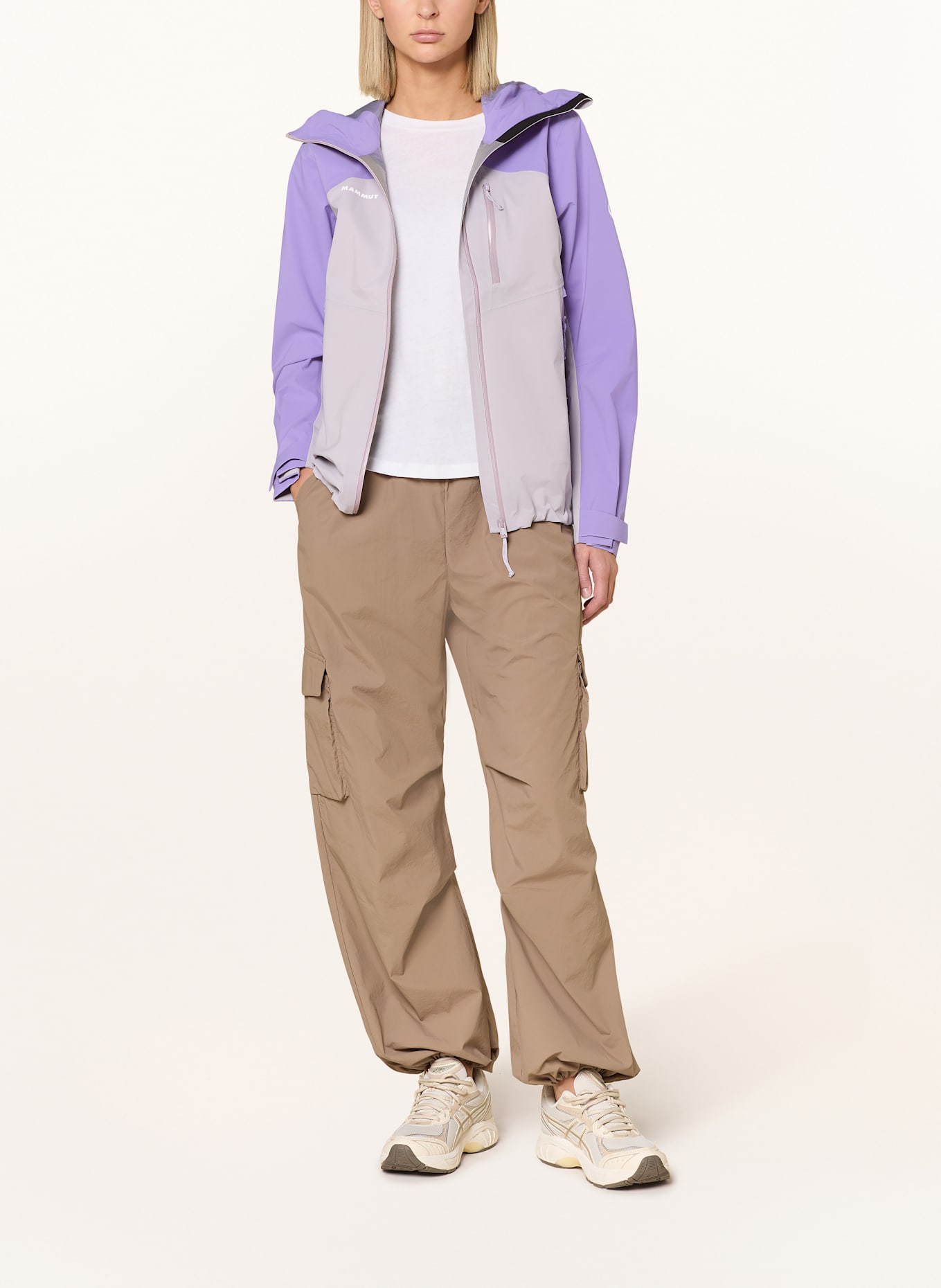 MAMMUT Funktionsjacke ALTO GUIDE: LILA / HELLGRAU