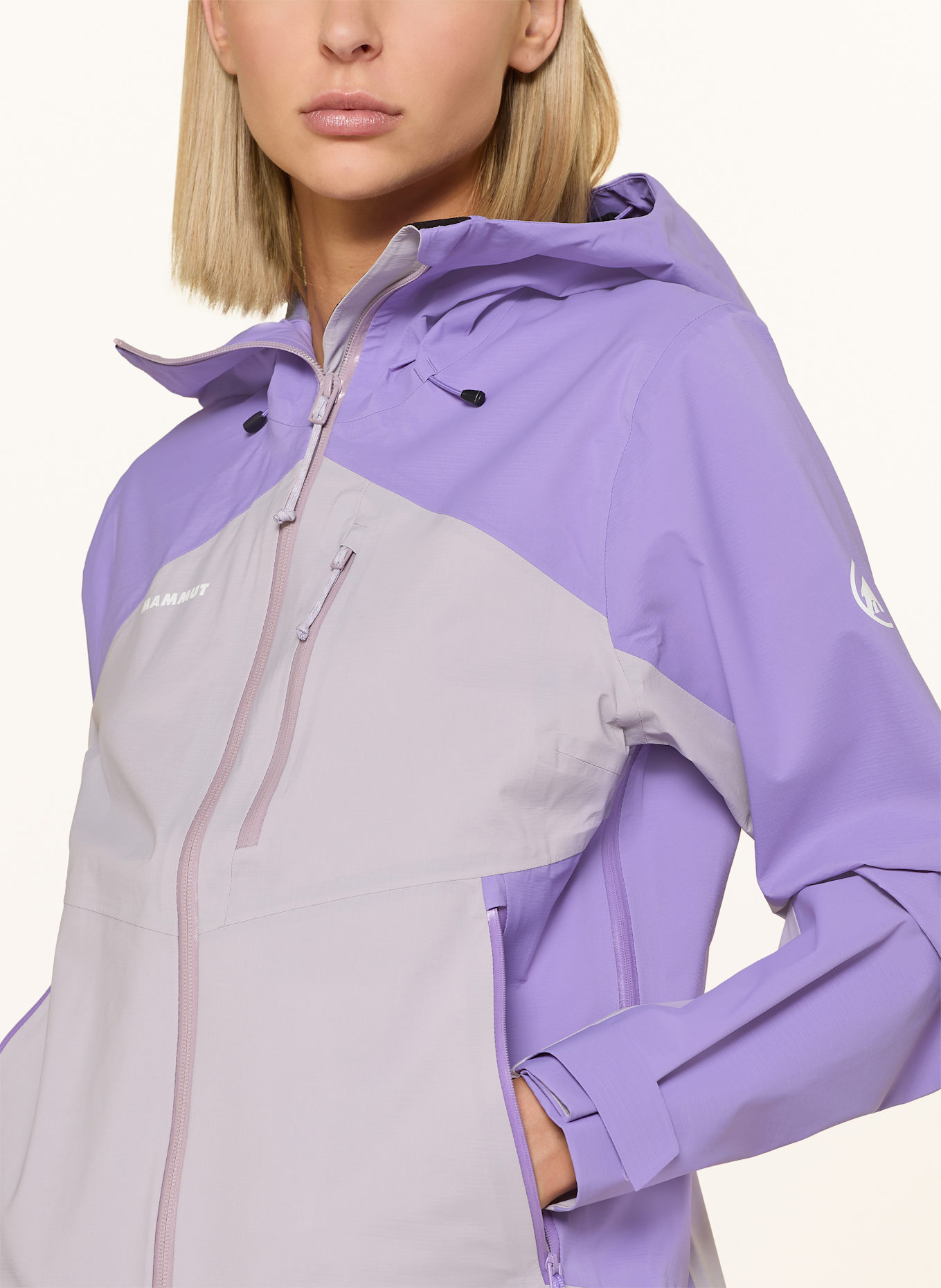 MAMMUT Funktionsjacke ALTO GUIDE: LILA / HELLGRAU