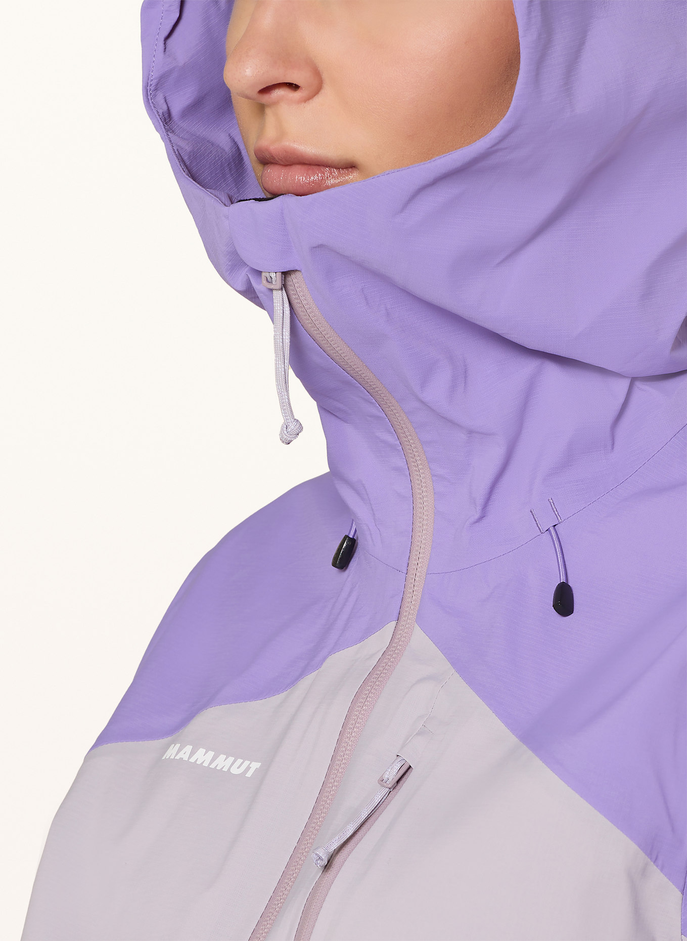 MAMMUT Funktionsjacke ALTO GUIDE: LILA / HELLGRAU