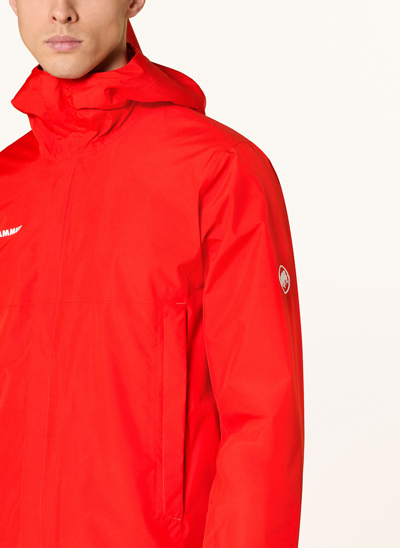 MAMMUT Funkční bunda TRELINE LIGHT HS HOODED: ČERVENÁ