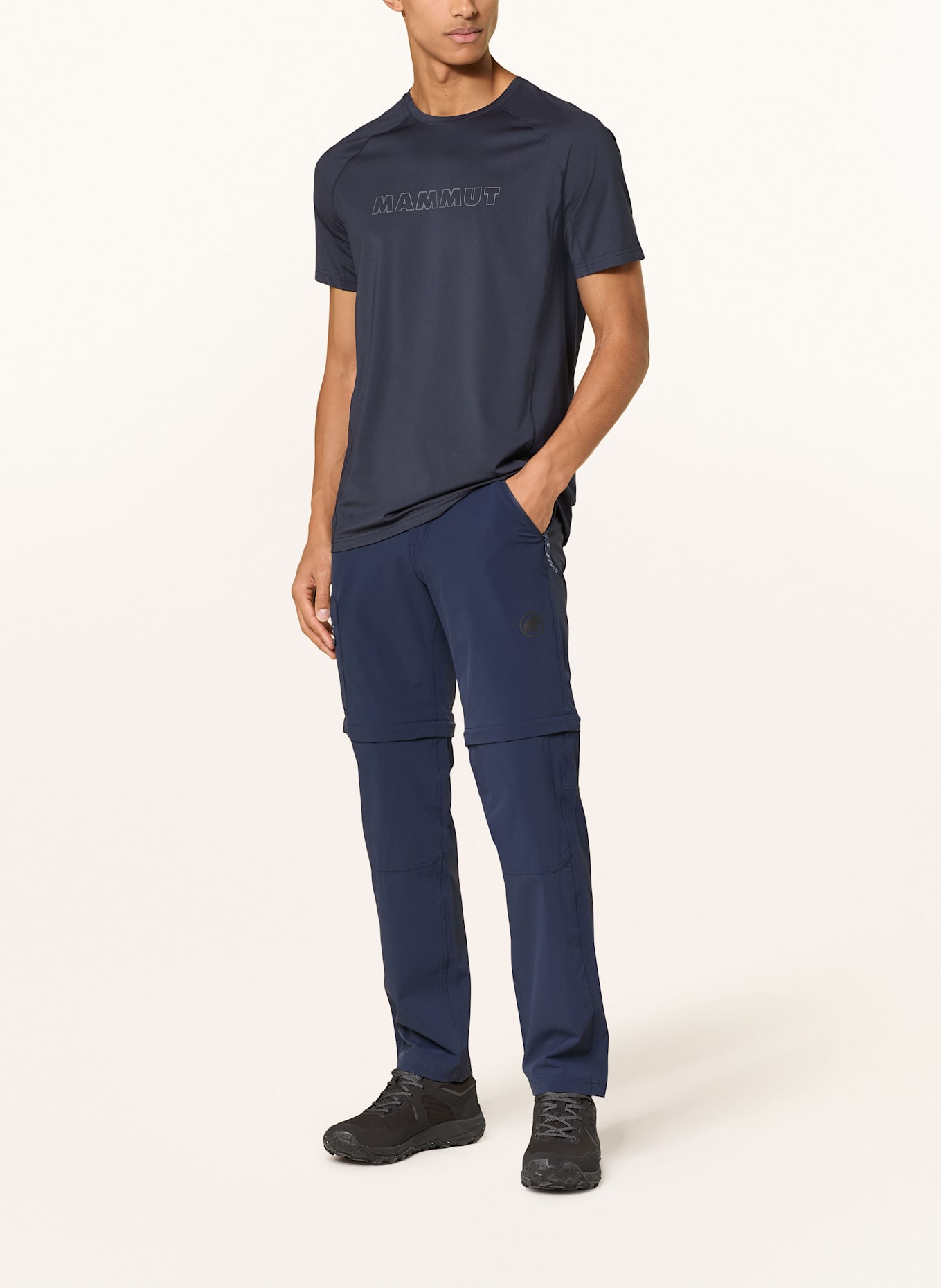 MAMMUT Zip-off kalhoty RUNBOLD IV ZIP OFF: TMAVĚ MODRÁ