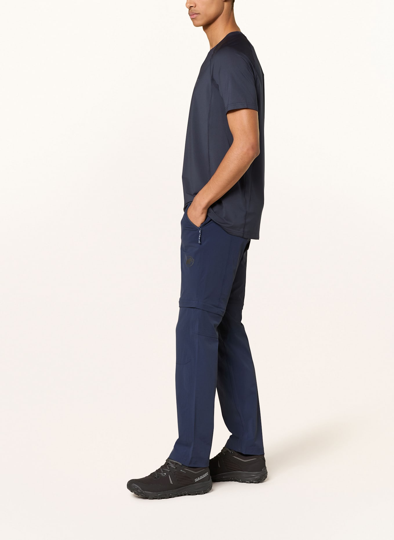 MAMMUT Zip-off kalhoty RUNBOLD IV ZIP OFF: TMAVĚ MODRÁ