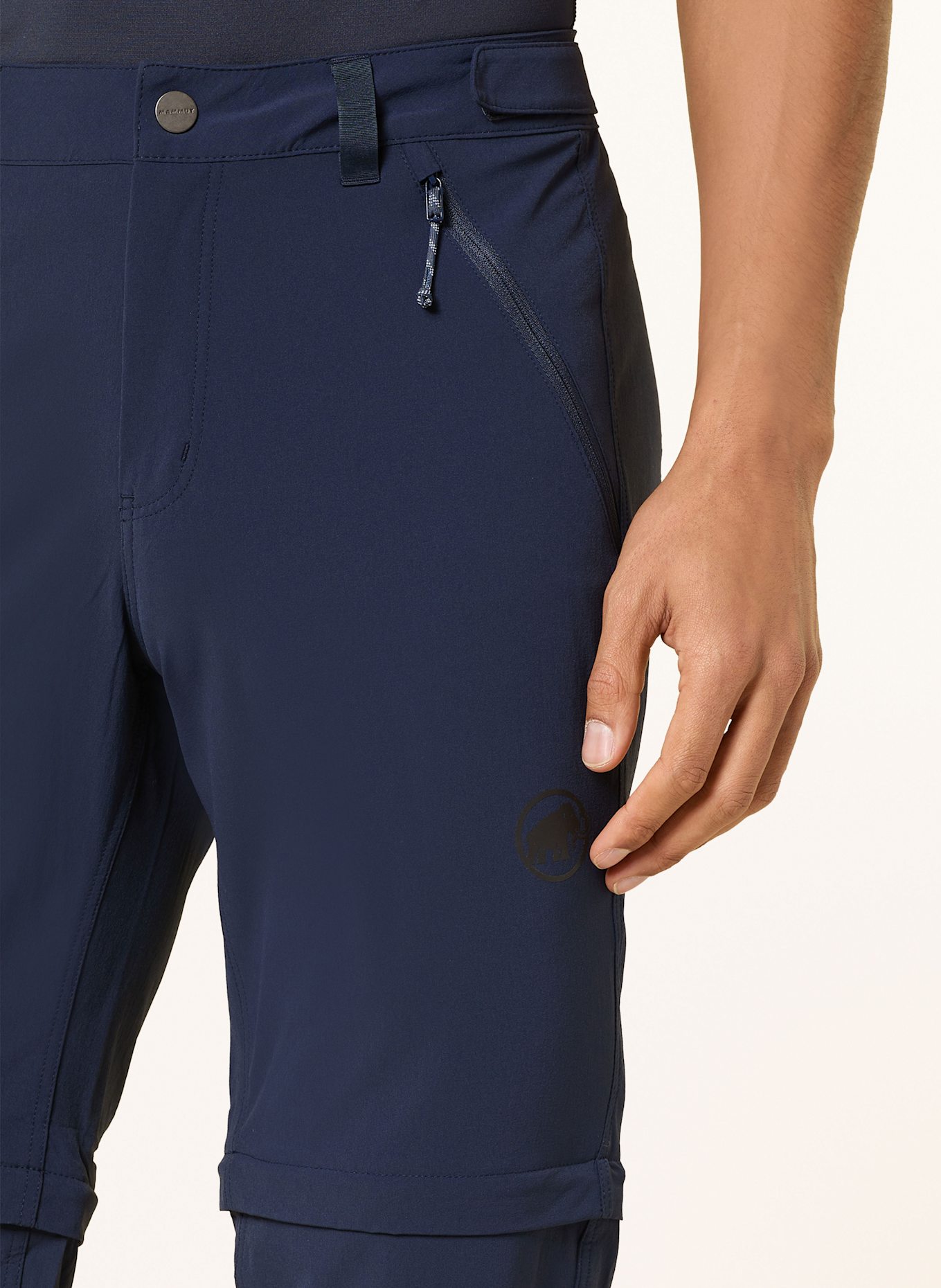 MAMMUT Zip-off kalhoty RUNBOLD IV ZIP OFF: TMAVĚ MODRÁ