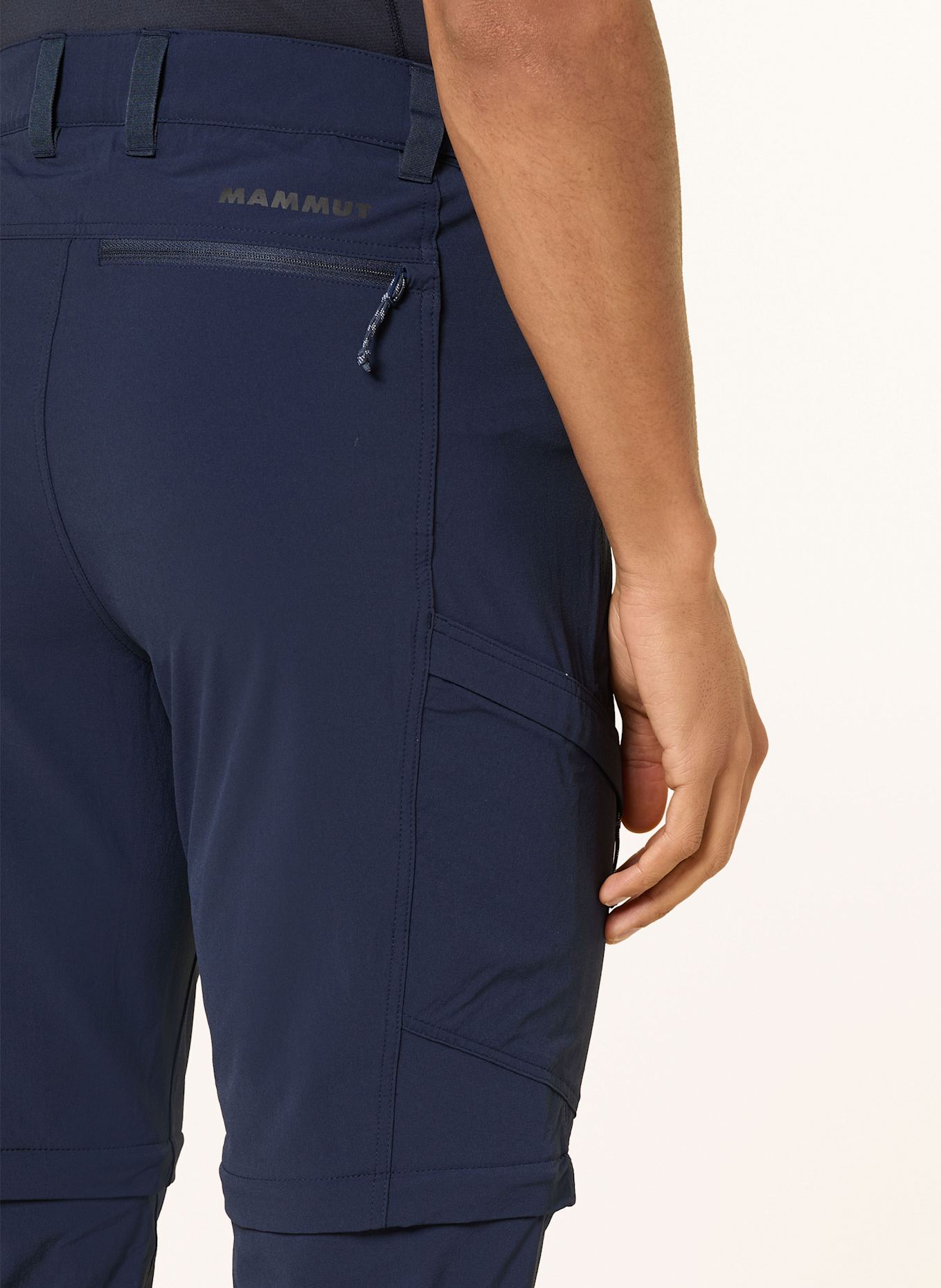 MAMMUT Zip-off kalhoty RUNBOLD IV ZIP OFF: TMAVĚ MODRÁ
