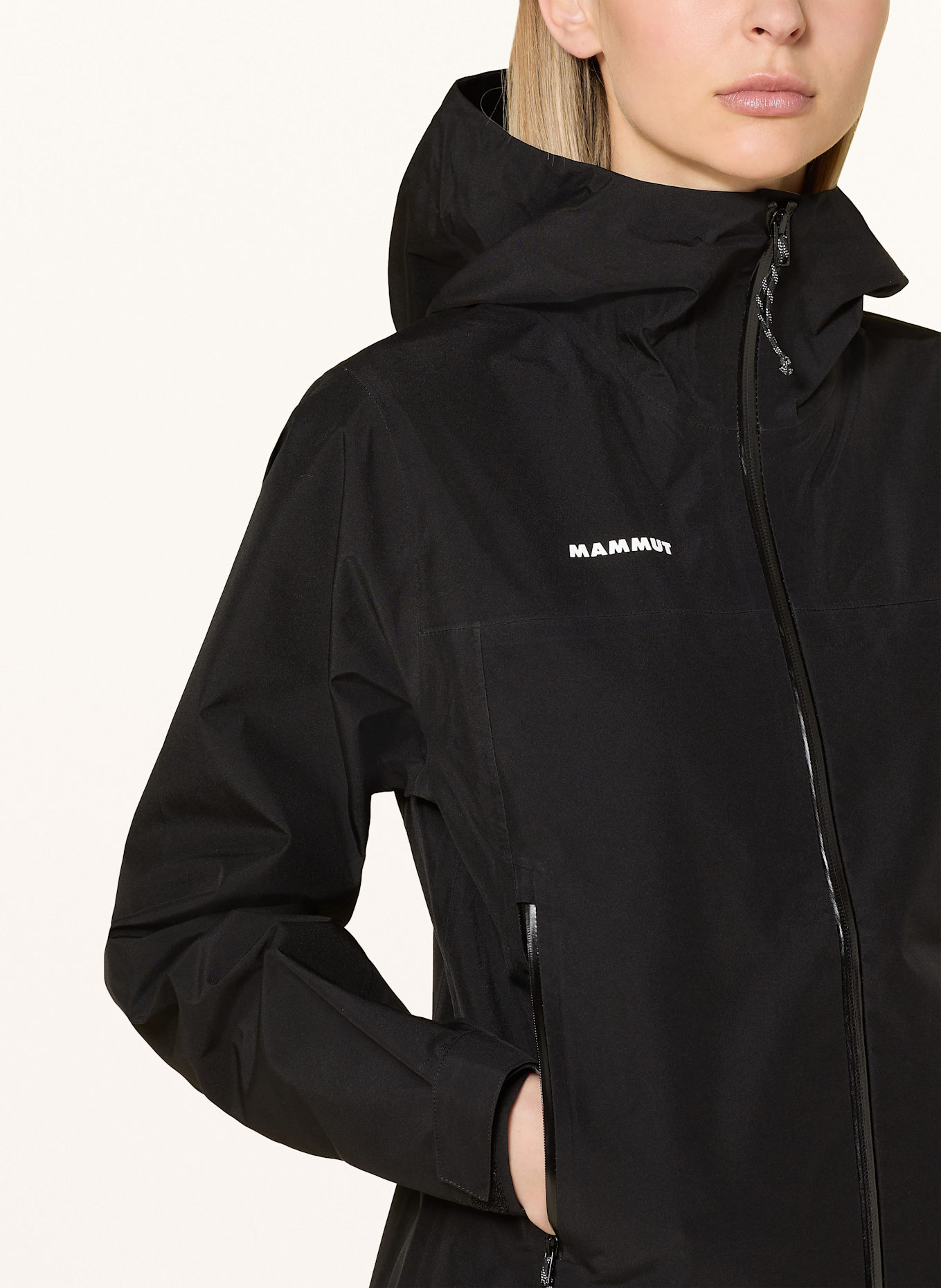 MAMMUT CRATER LIGHT HS HOODED hardshell jacket, Color: BLACK (Image 5)