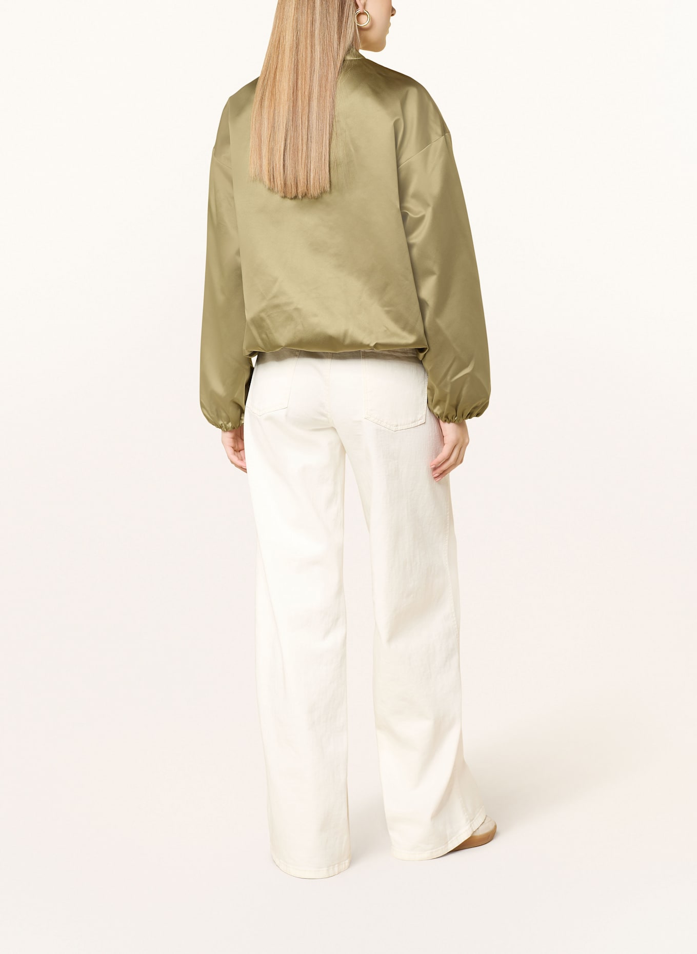 s.Oliver BLACK LABEL Blouson en satin: VERT