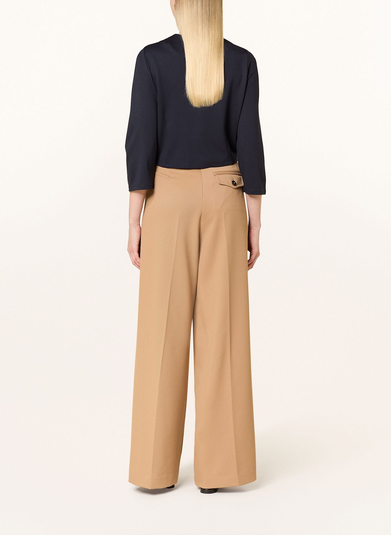 s.Oliver BLACK LABEL Jerseybolero mit 3/4-Arm: DUNKELBLAU