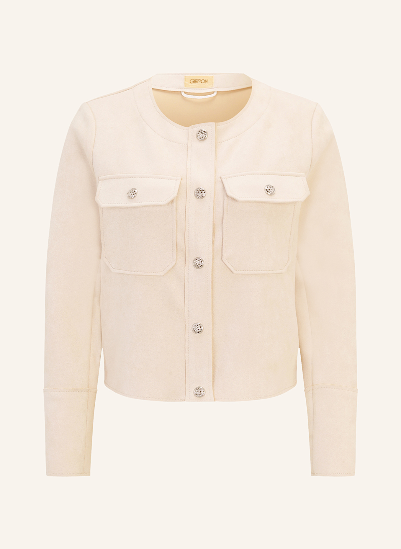 CARTOON Jacket in leather look: CREAM
