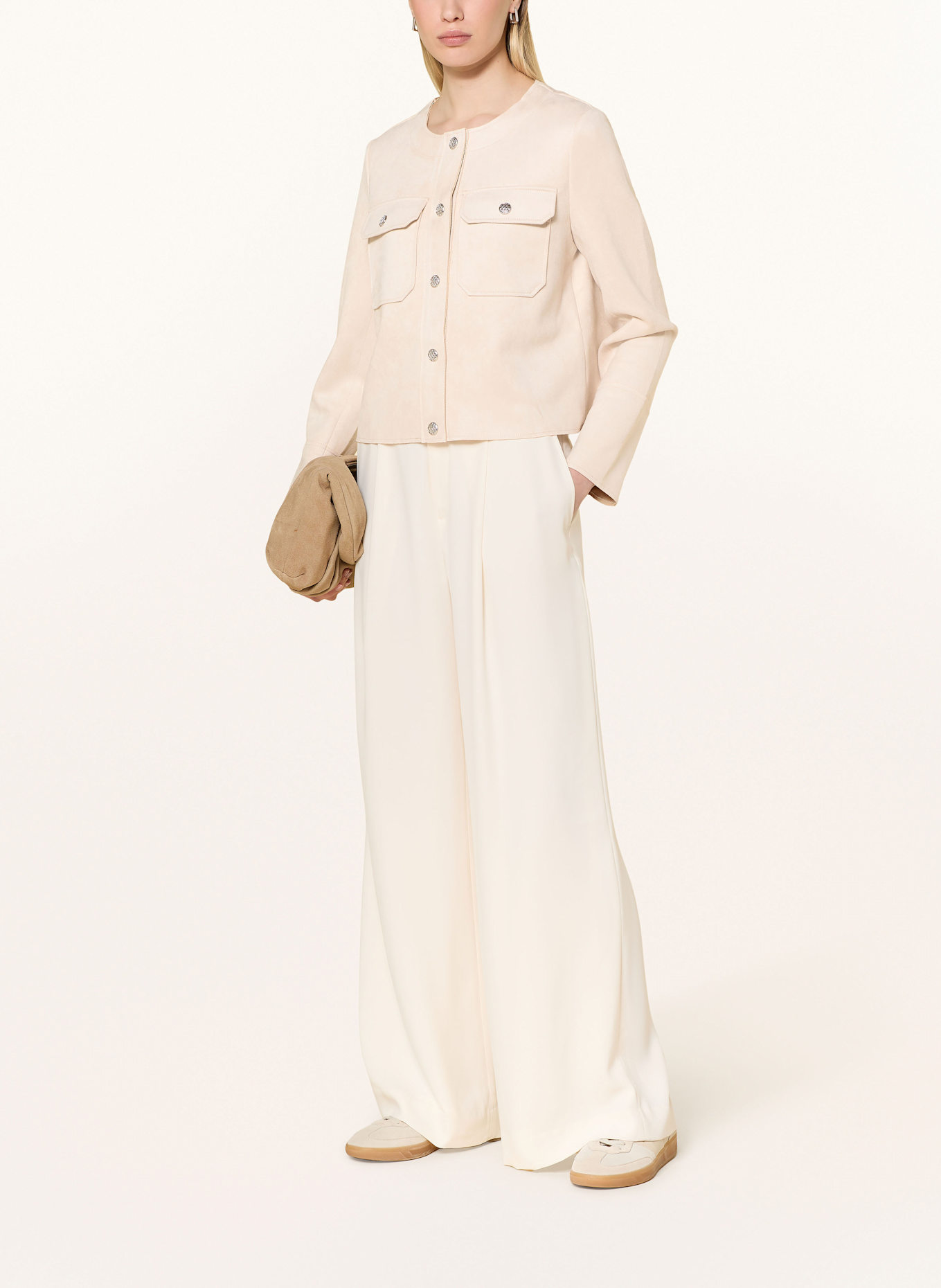 CARTOON Jacket in leather look: CREAM