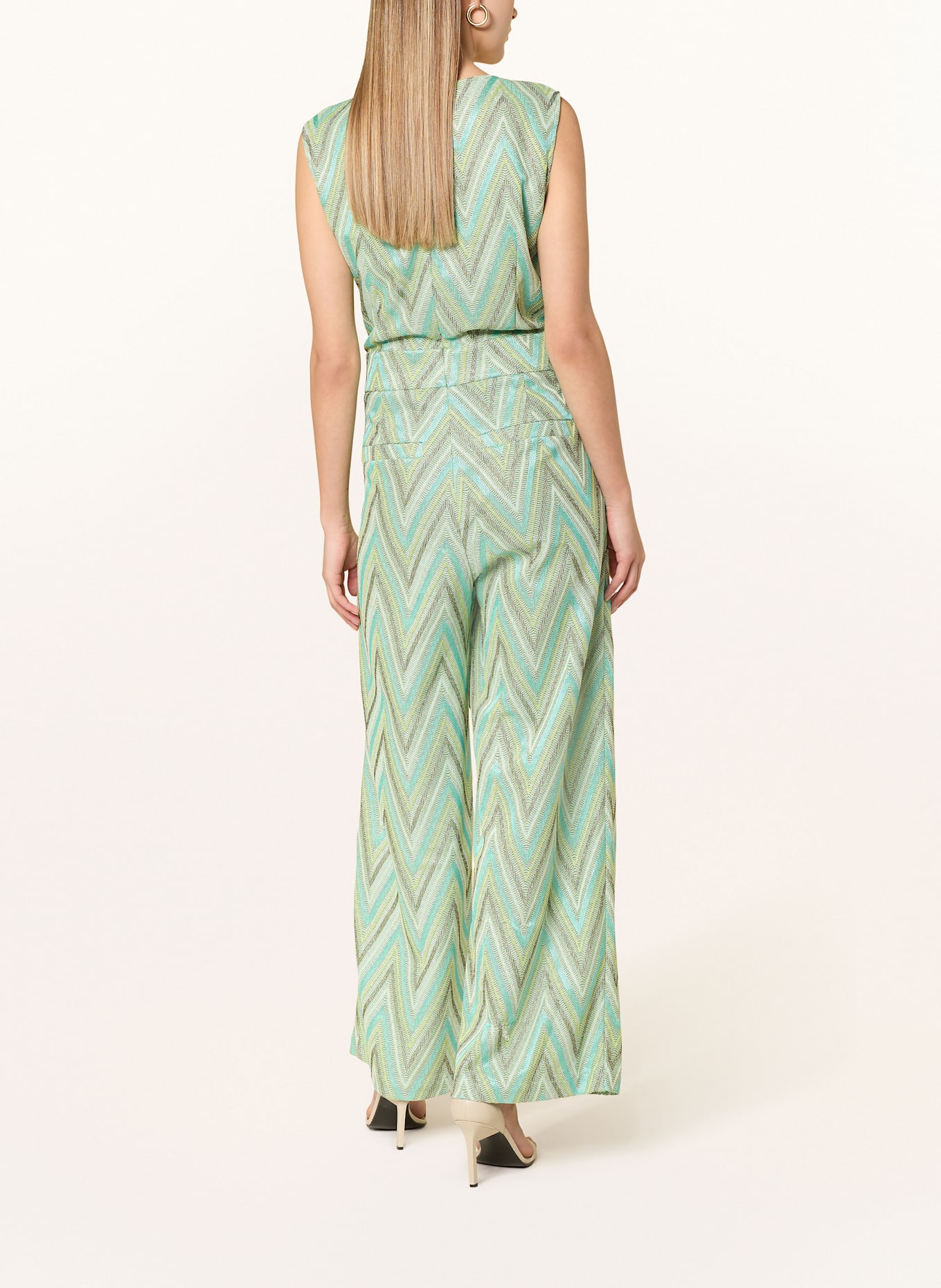 CARTOON Overal s třpytivou přízí: MÁTOVÁ / ZELENÁ