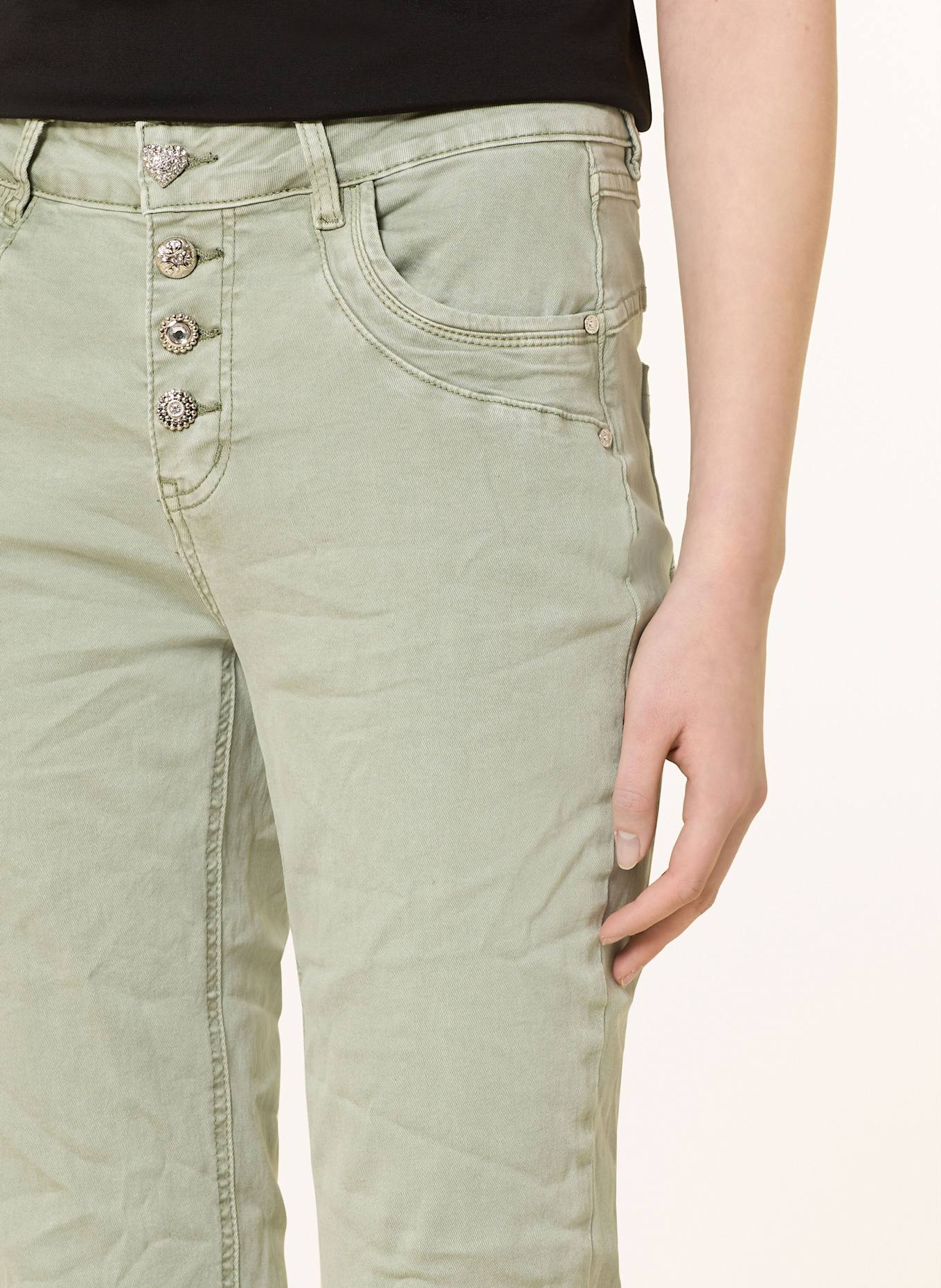 CARTOON Džíny Relaxed Fit: OLIVOVÁ