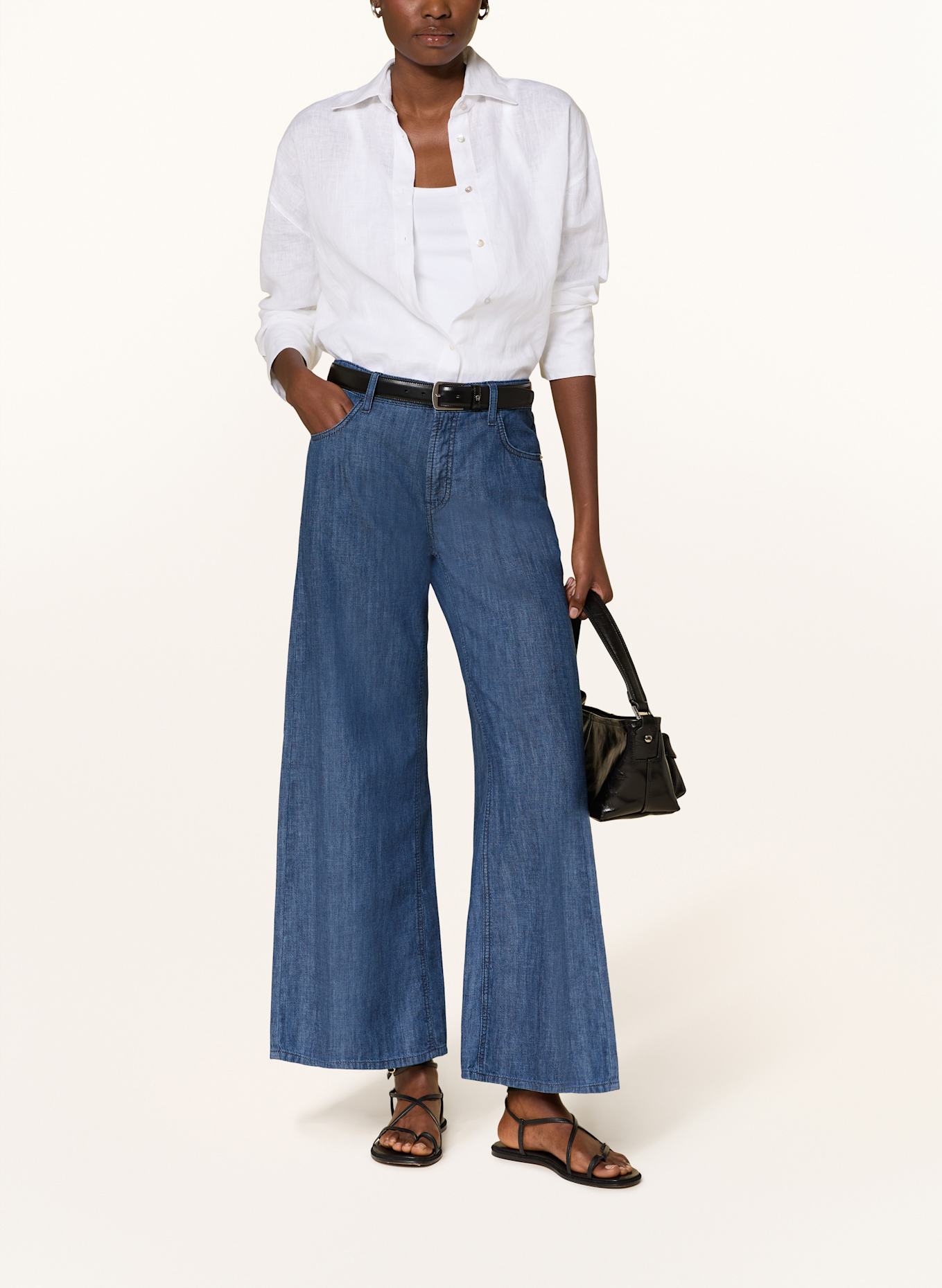CAMBIO Wide leg jeans: 5003 eco exclusive dark