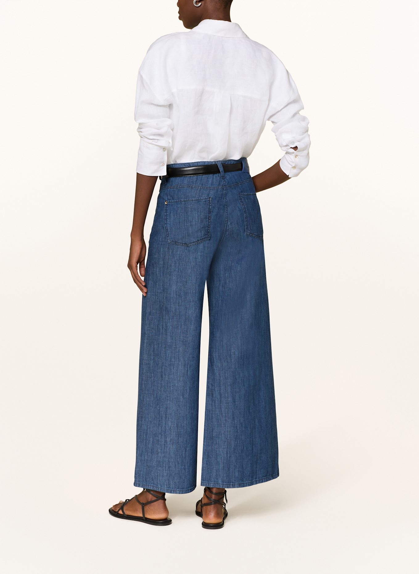 CAMBIO Wide leg jeans: 5003 eco exclusive dark