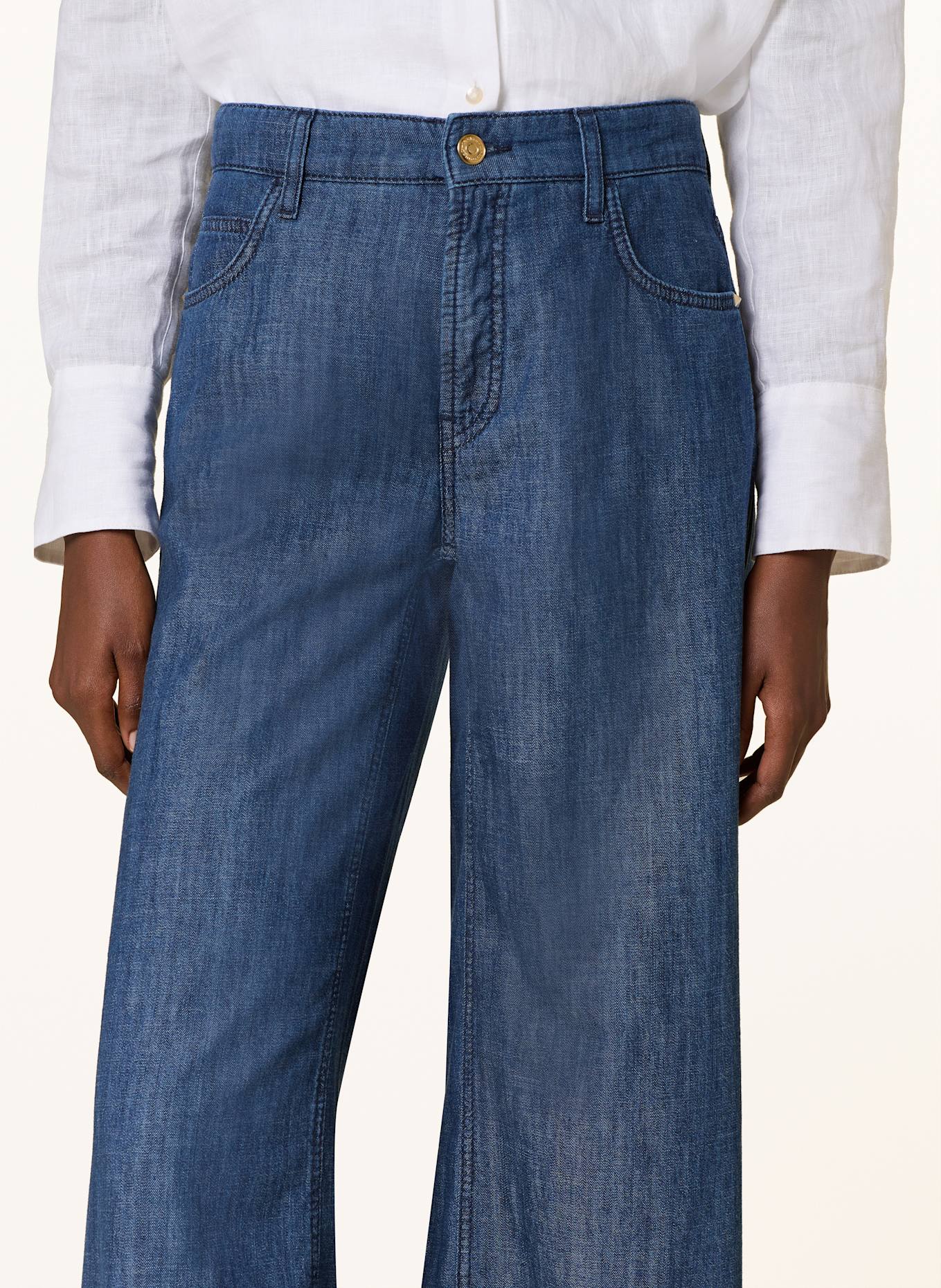 CAMBIO Wide leg jeans: 5003 eco exclusive dark