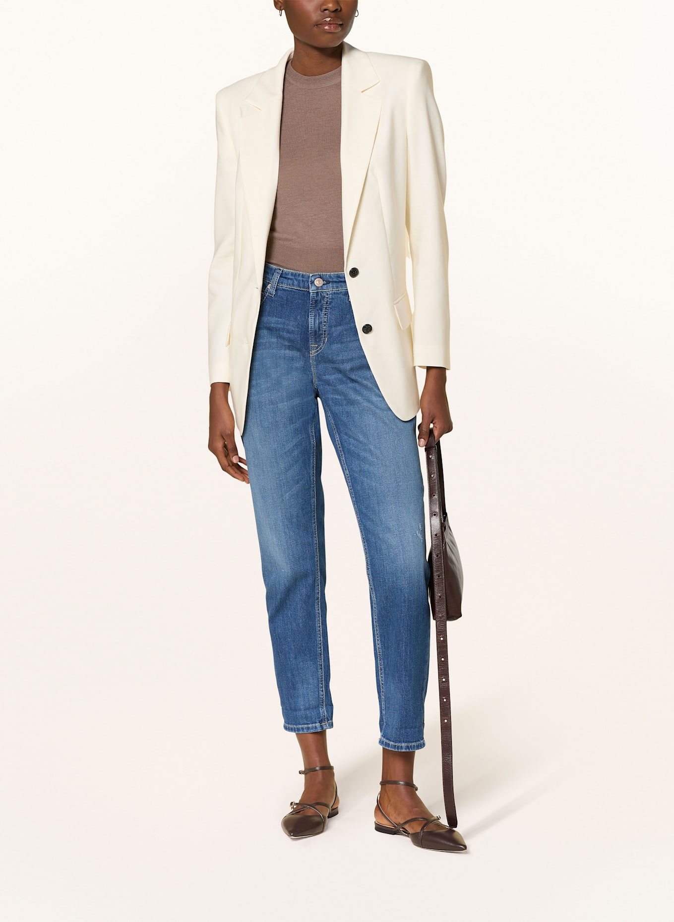 CAMBIO Boyfriend jeans KERRY: 5166 eco dark destroyed