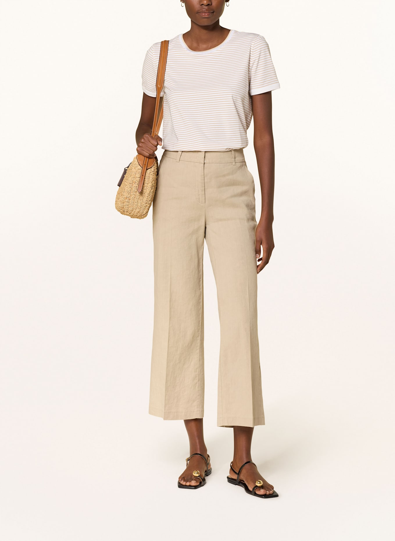 CAMBIO 7/8-Chino CALIFORNIA mit Leinen, Farbe: BEIGE (Bild 2)