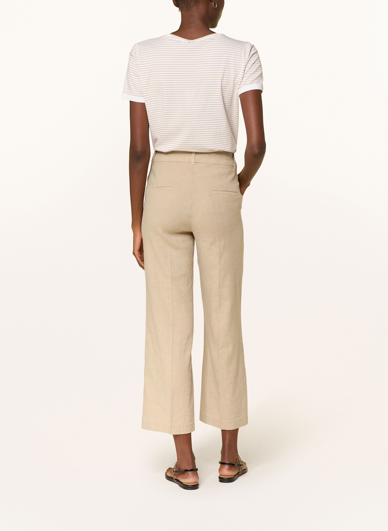CAMBIO 7/8-Chino CALIFORNIA mit Leinen, Farbe: BEIGE (Bild 3)
